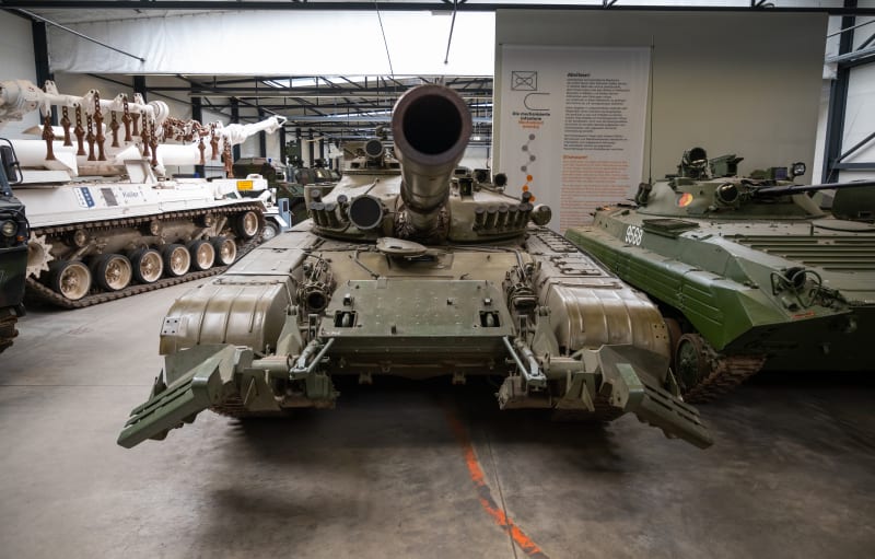Tank T-72M1, vyráběný pod československou licencí