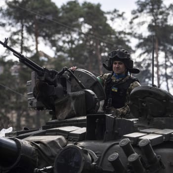 Ukrajinský tank v Irpini, 11. dubna