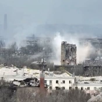 Záběry z ostřelovaného Mariupolu ze dne 19.4.