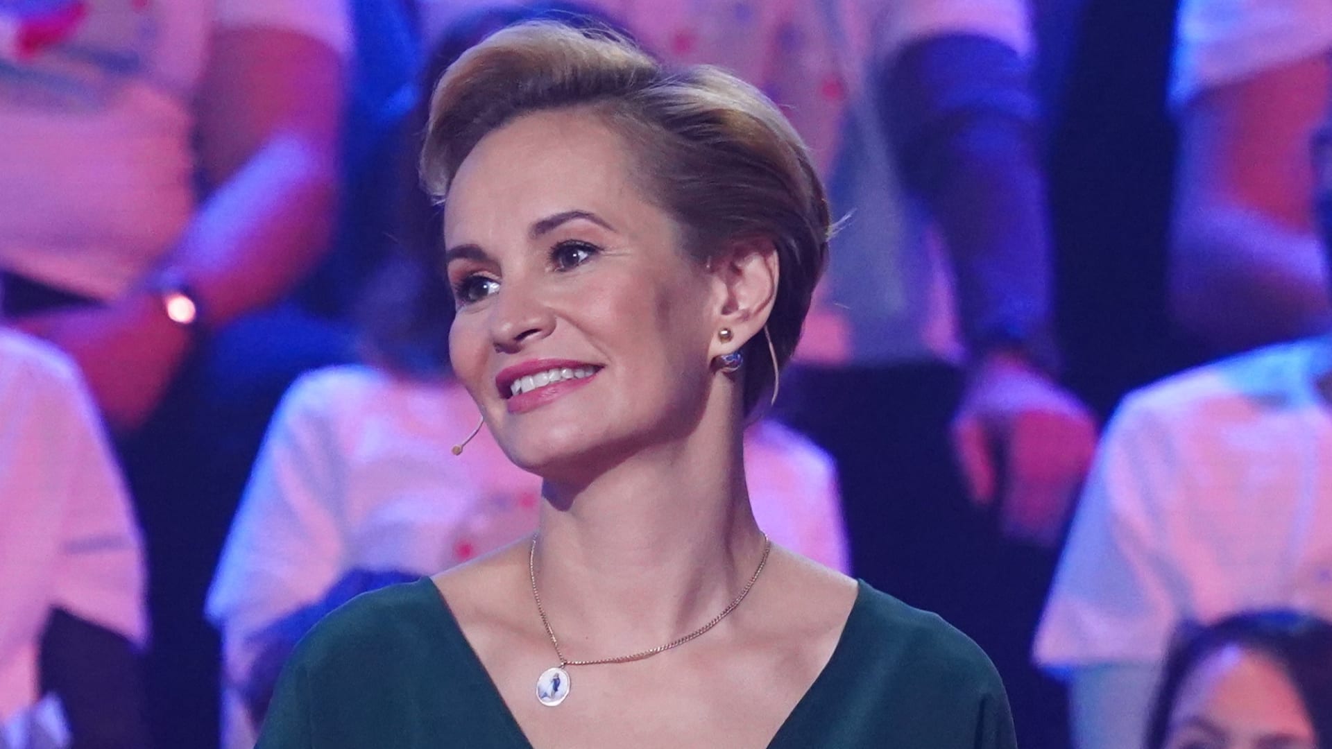 Zpěvačka Monika Absolonová v show Máme rádi Česko. 