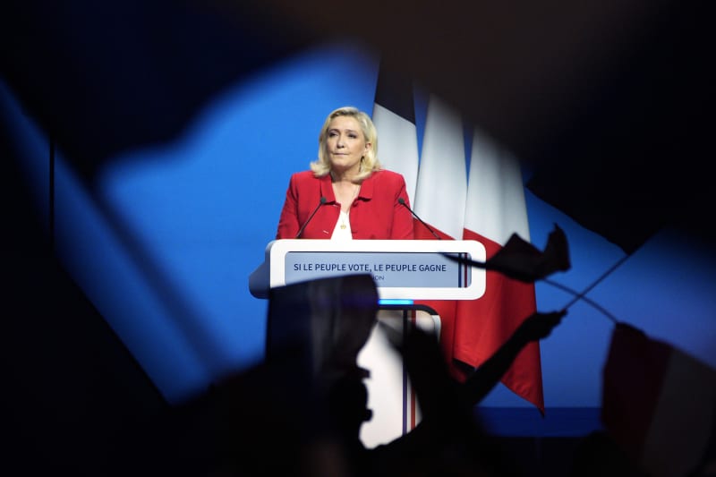 Neúspěšná prezidentská kandidátka Marine Le Penová