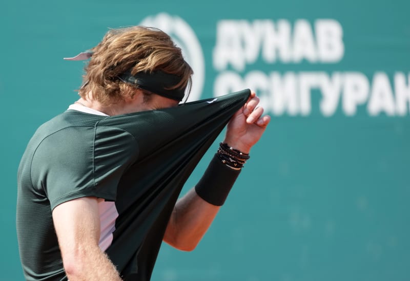 Ruská tenisová hvězda Andrej Rublev