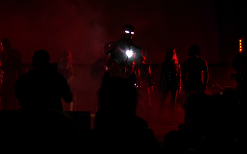 Primátor Zdeněk Hřib na zahájení třetího ročníku Comic Conu coby Iron Man.