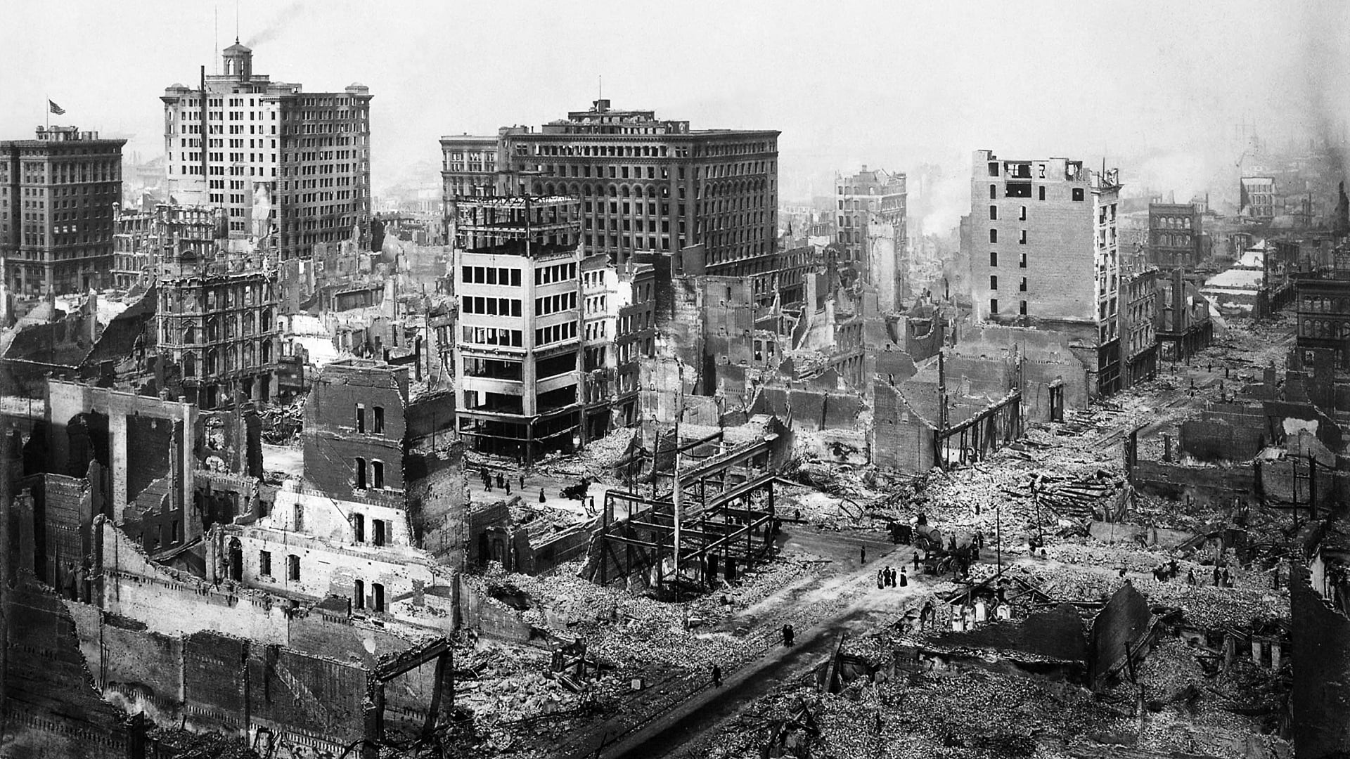 San Francisco po ničivém zemětřesení v roce 1906