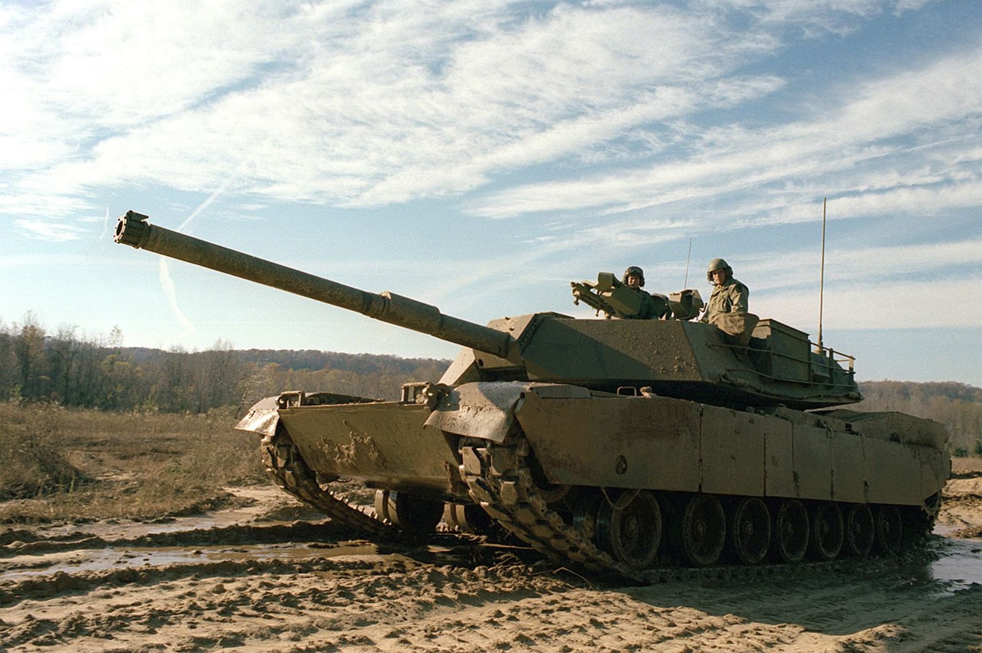XM1 Abrams během ukázky ve Fort Knox, Kentucky rok 1979