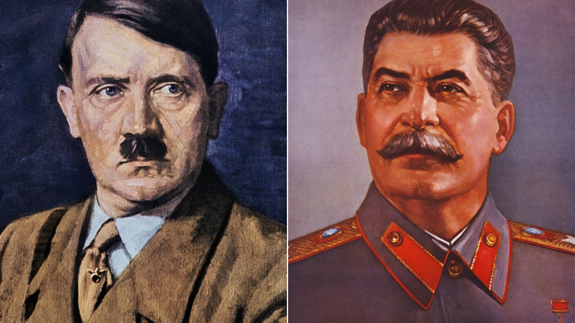 Adolf Hitler a Josif Vissarionovič Džugašvili (aka Stalin)