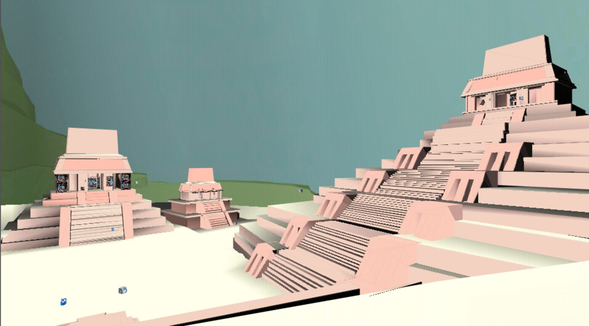 Rekonstrukce paláců v Palenque