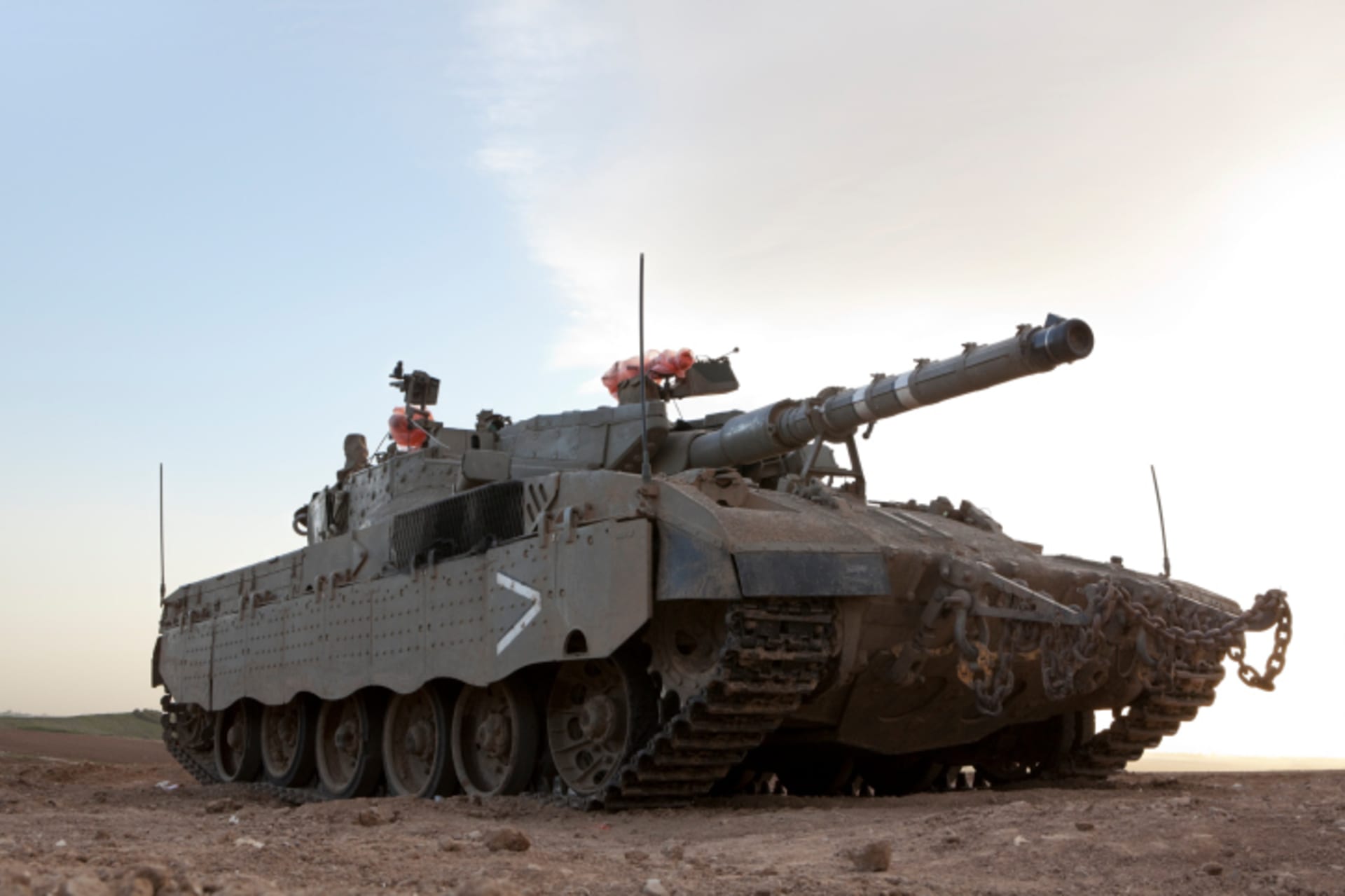 Tank Merkava v pásmu Gaza