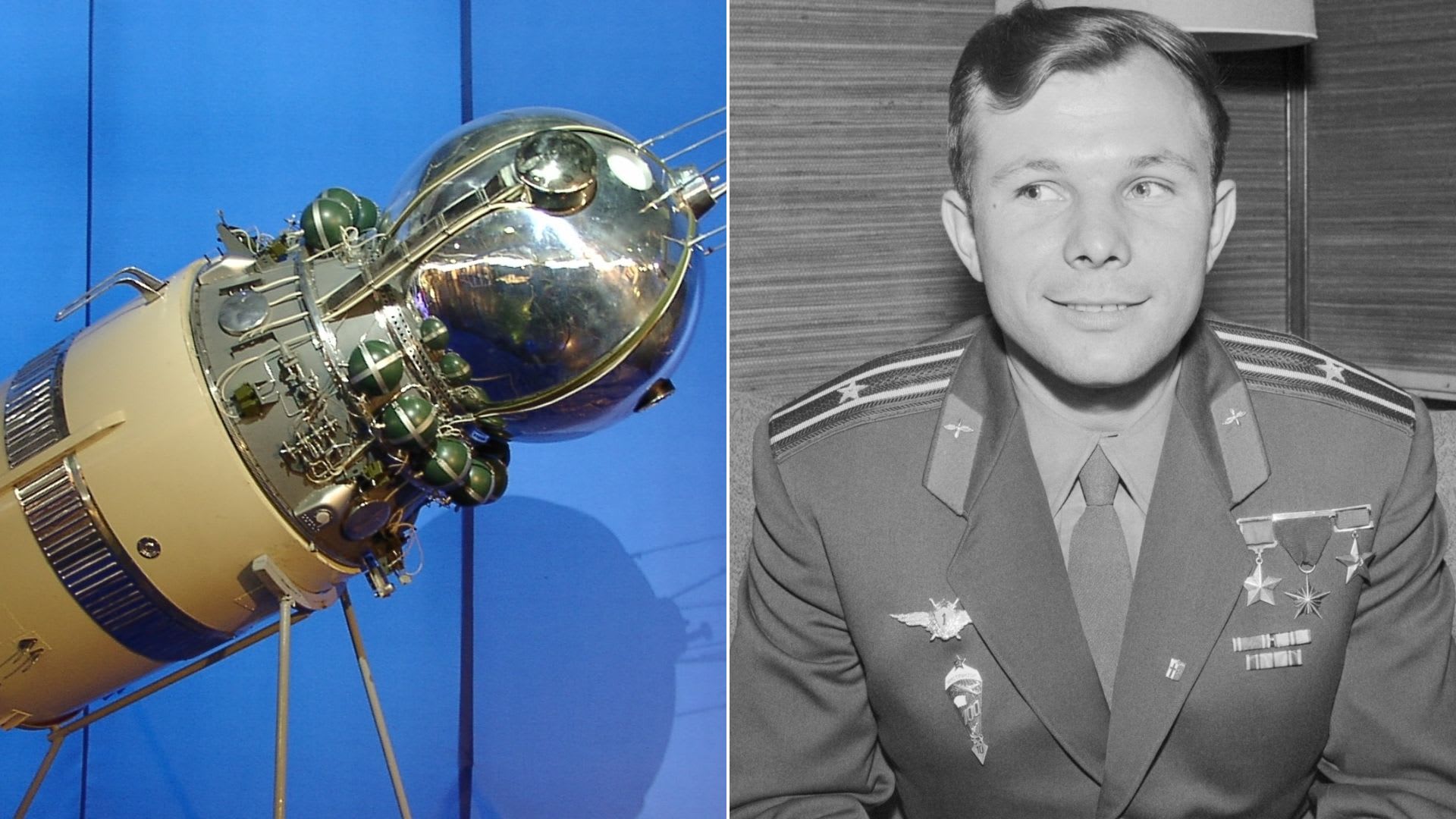 Model Vostoku 1 a Jurij Gagarin