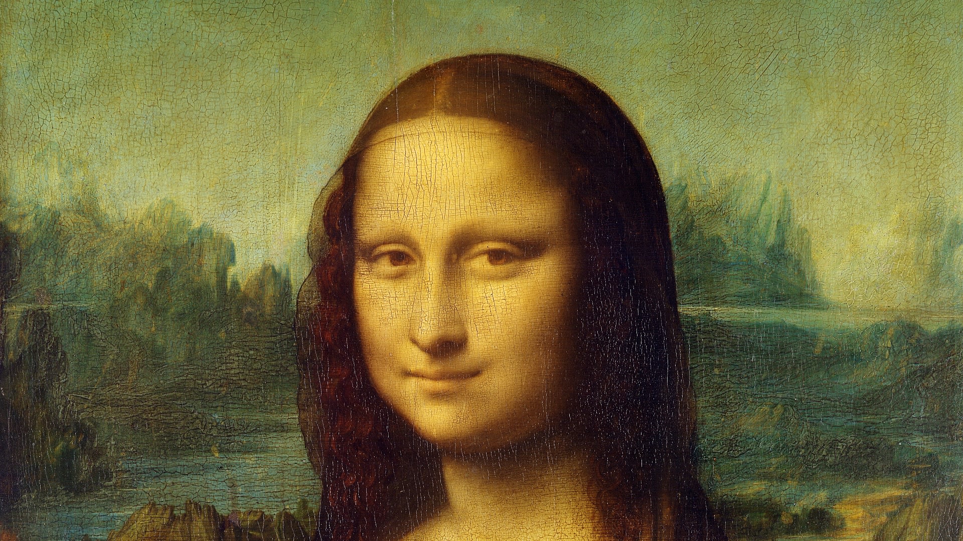 Mona Lisa - detail tváře