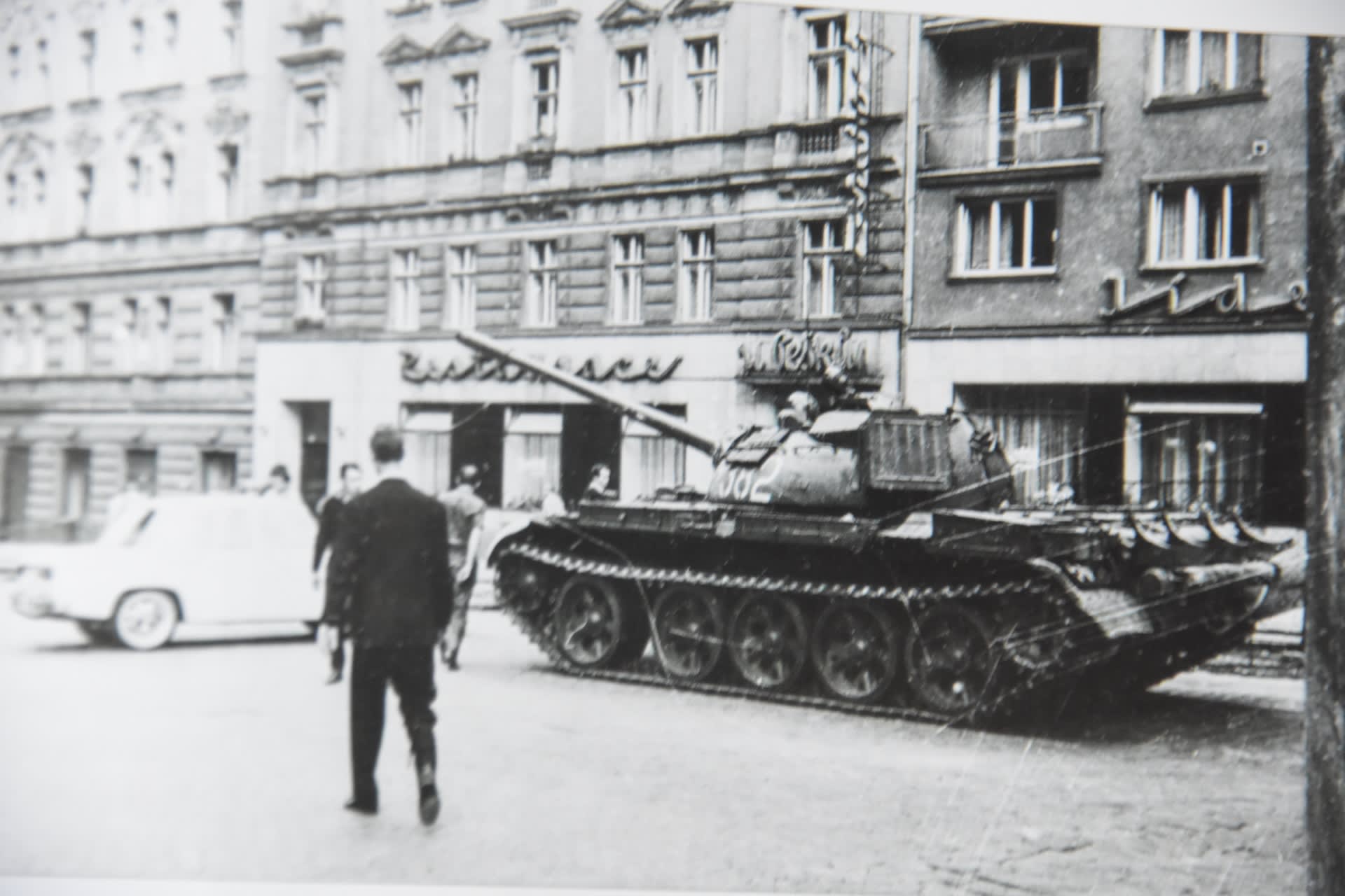 Tank určený k potlačování demostrací v srpnu 1969