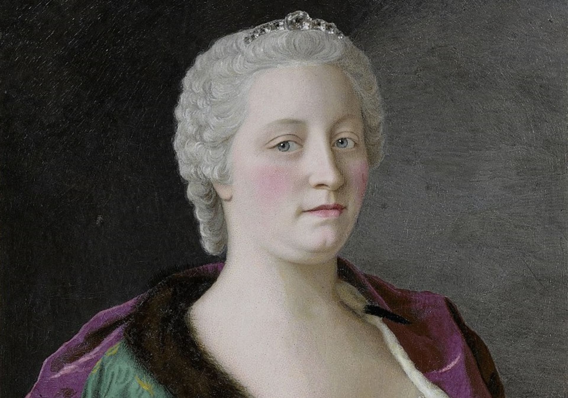 Marie Terezie na portrétu z roku 1747