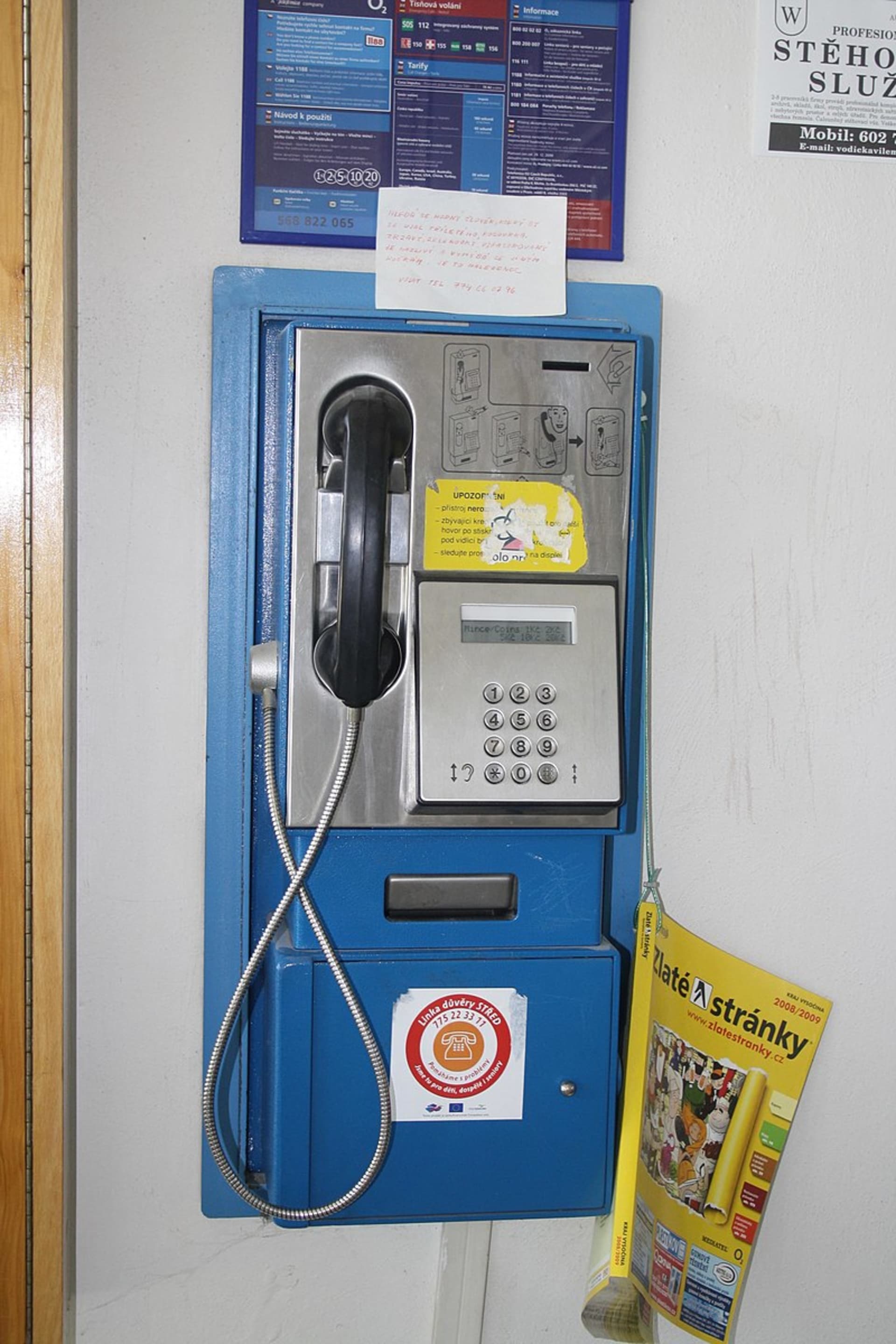 Telefonní automat v Třebíči