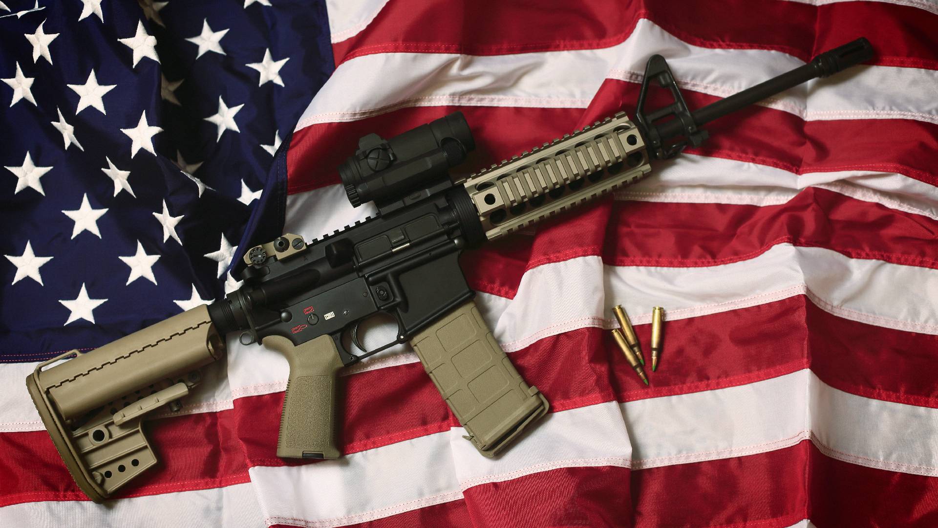 Spojené státy jsou zemí zbraní - jako třeba této AR-15