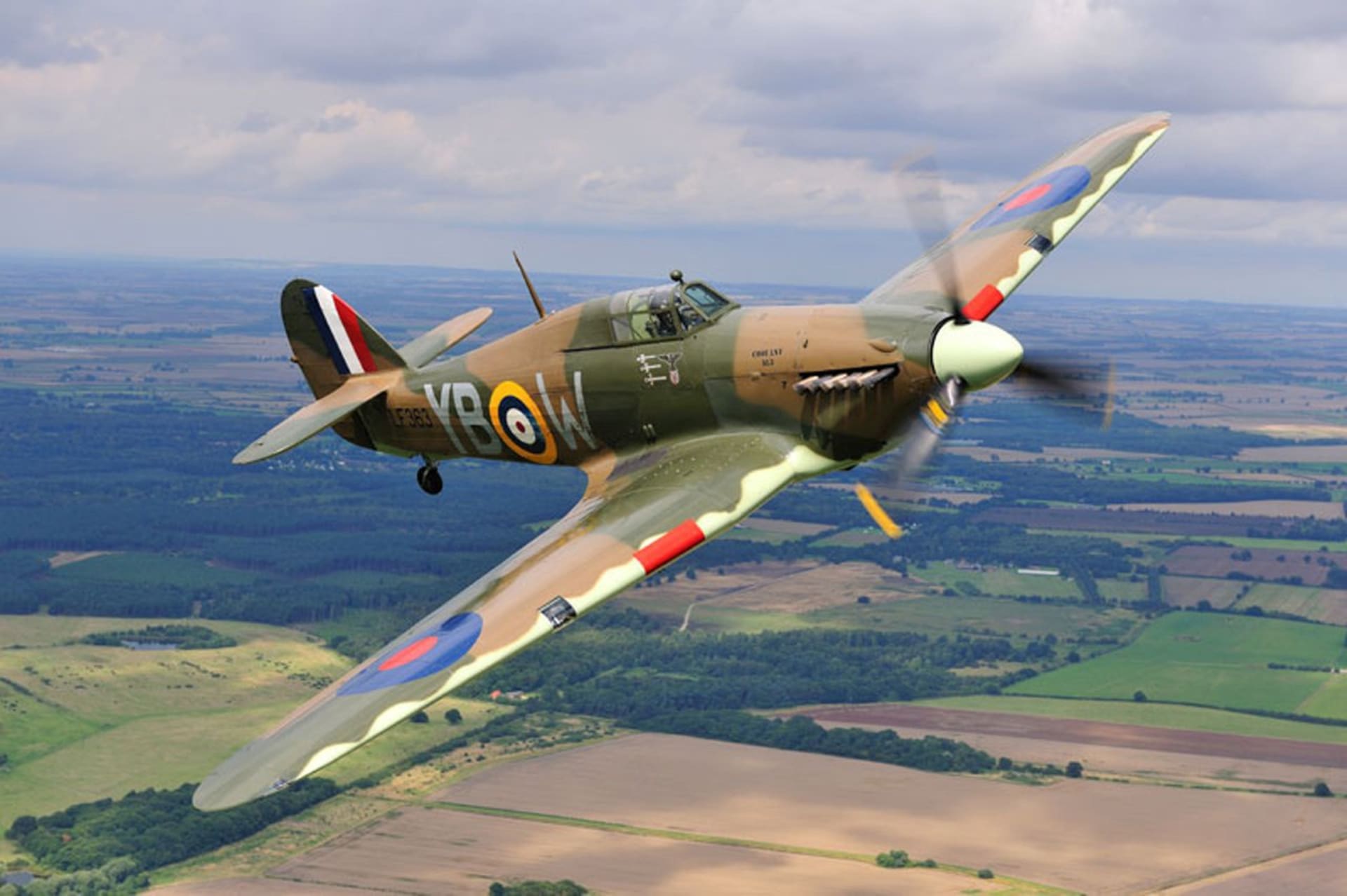 Hawker Hurricane v letu...