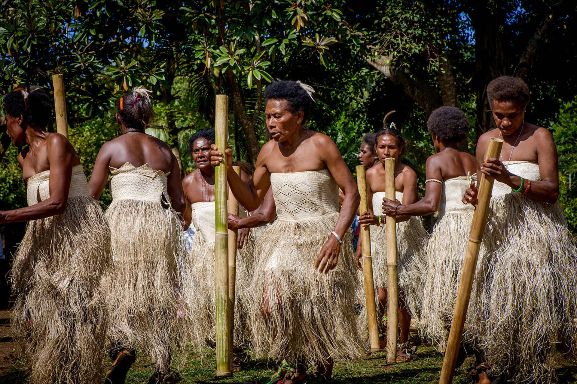 Melanésané na ostrově Vanuatu