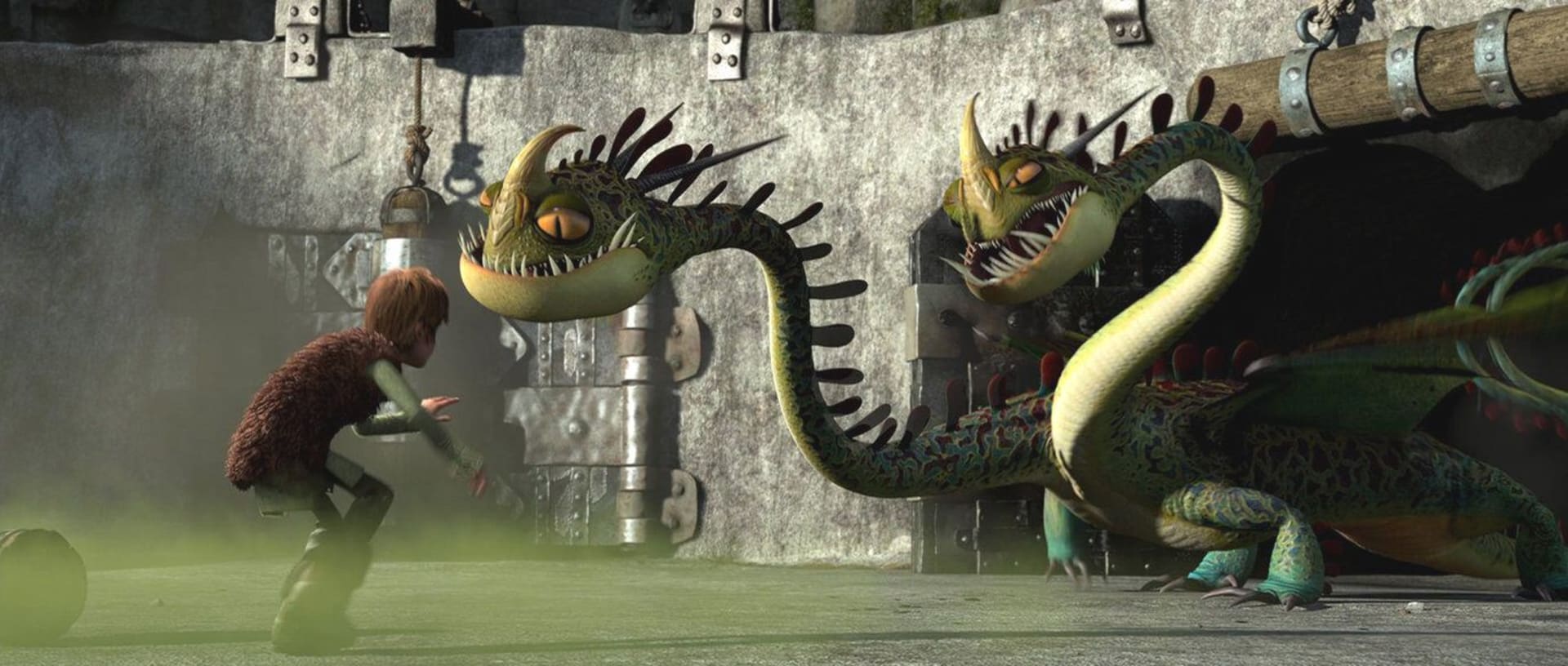 Dvouhlavý drak v animovaném filmu Jak vycvičit draka