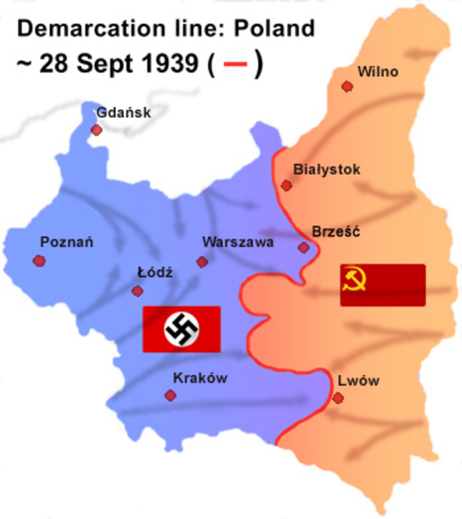 rozdělení Polska 1939