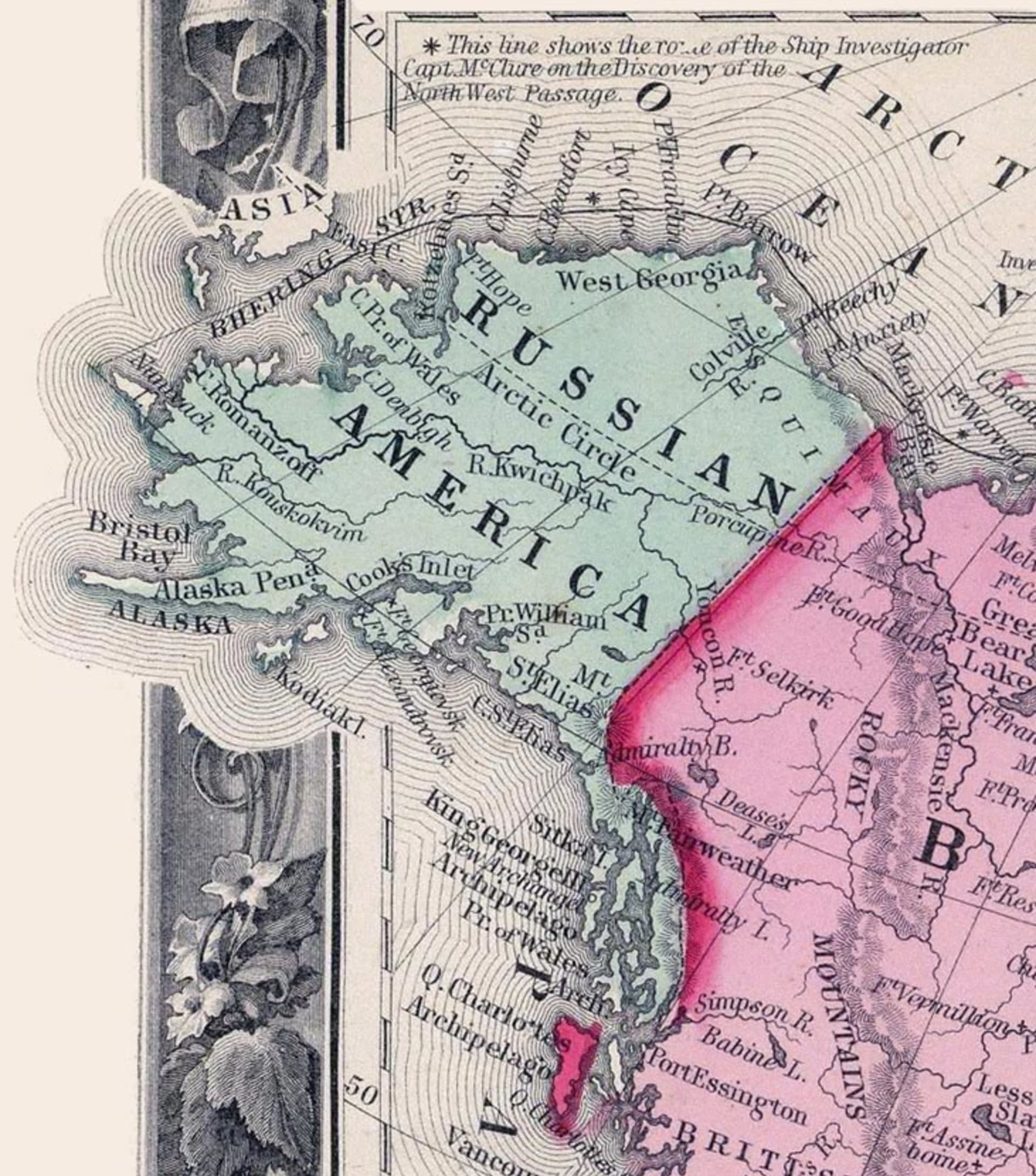 Ruská Amerika v roce 1860