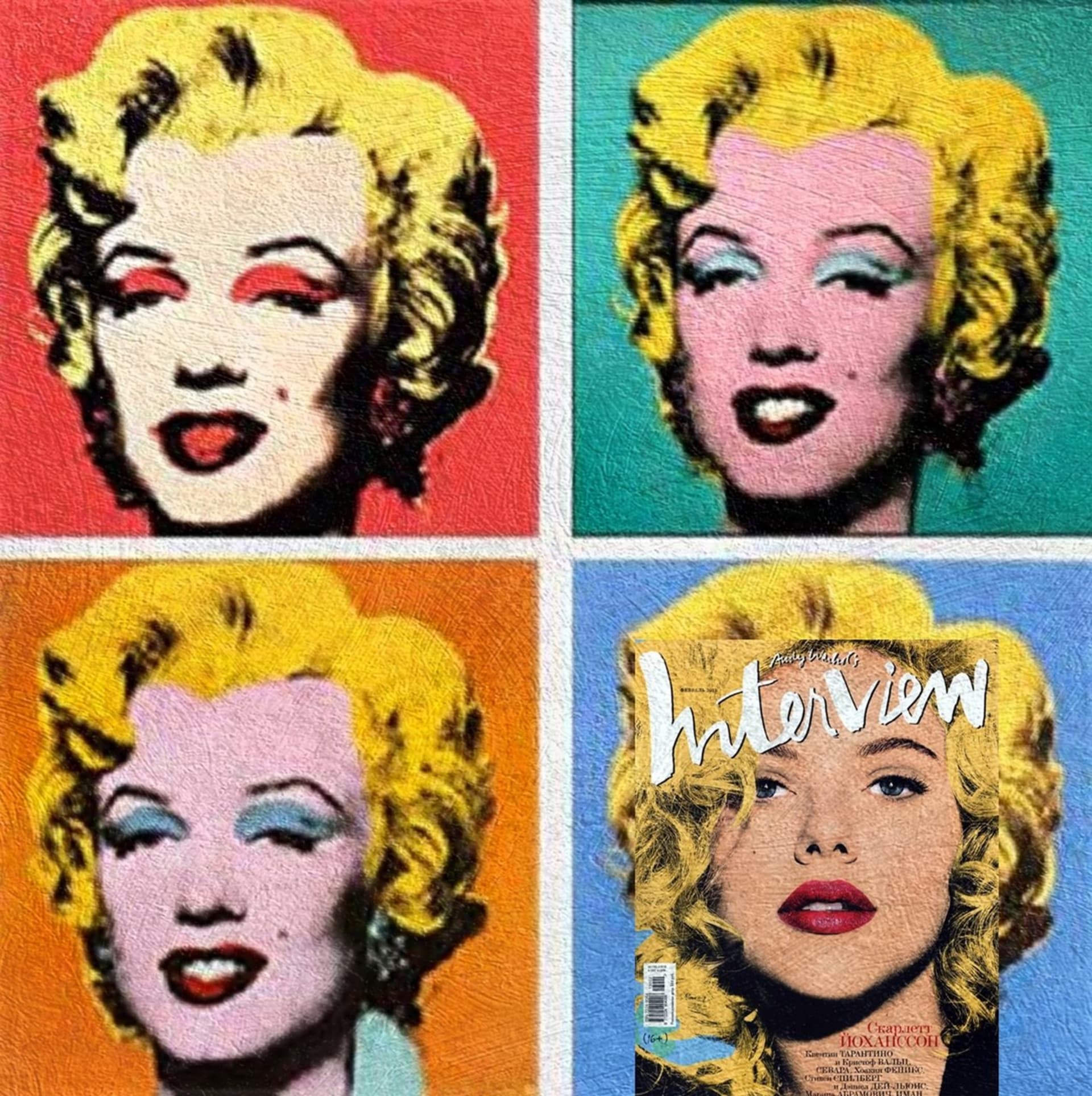 Scarlett Johansson, Interview a Marilyn od Andy Warhola