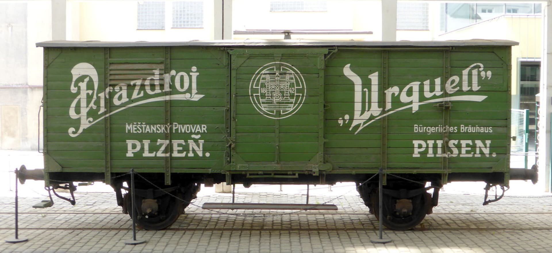Historický vagon Plzeňského měšťanského  pivovaru