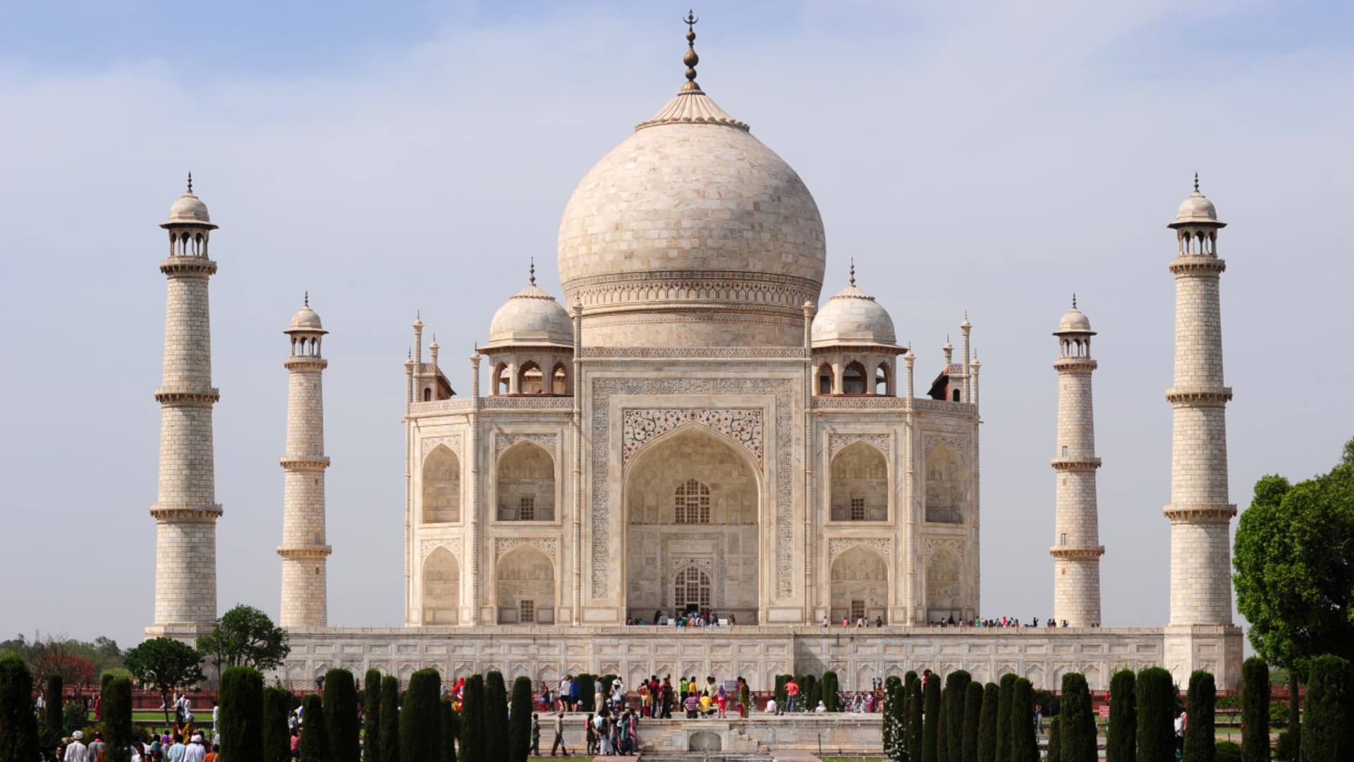 Taj Mahal - ráno je nejkrásnější