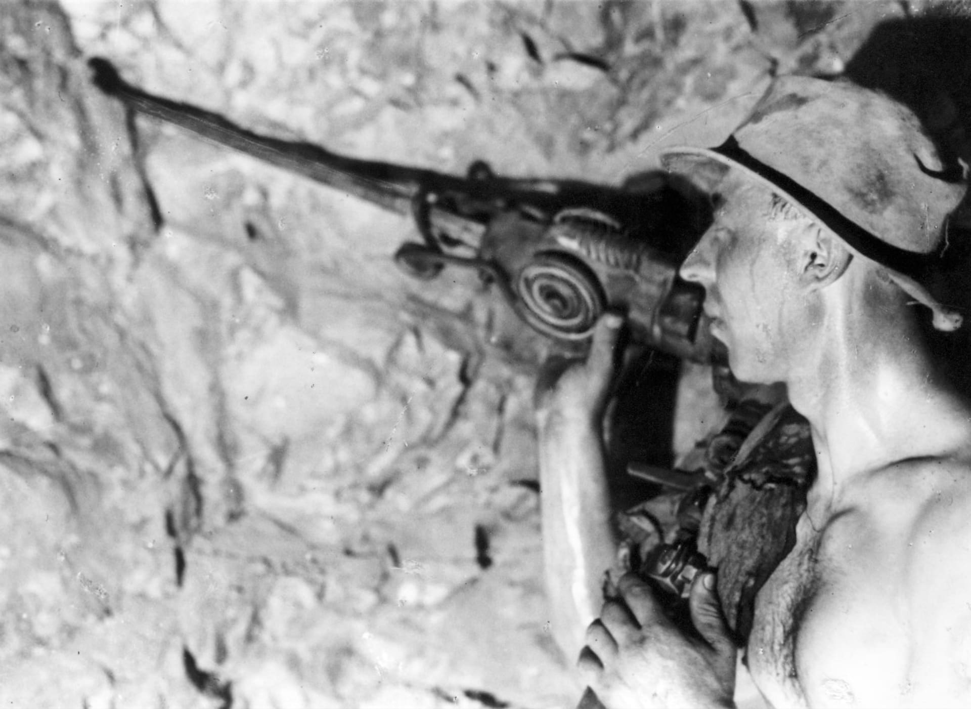 prace v podzemi strojni vrtani cca 1930 
