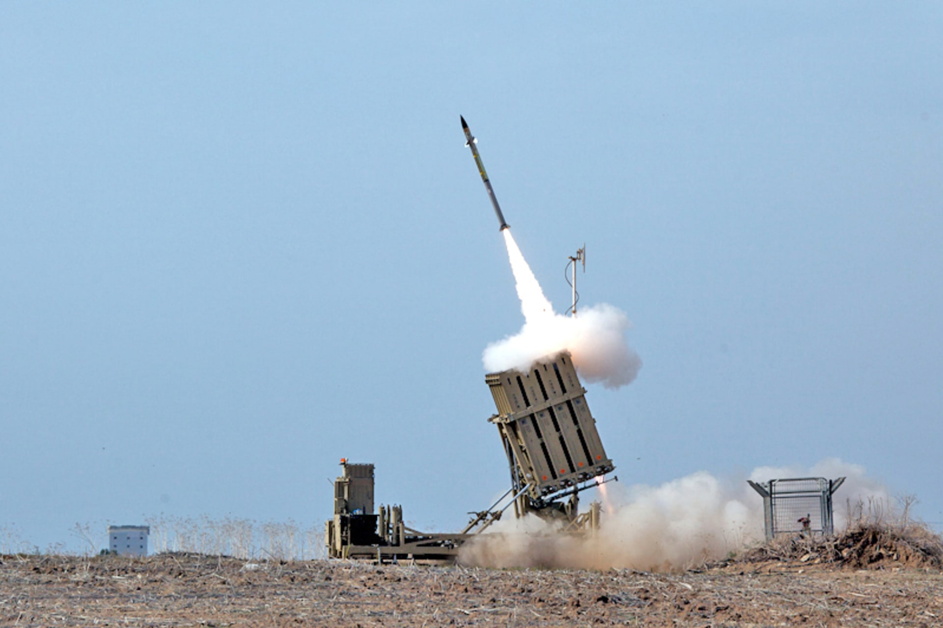  Vypuštění antirakety Tamir systému Iron Dome