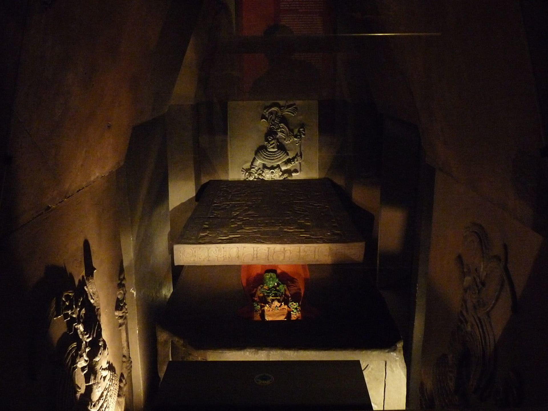 Rekonstrukce Pakalovy hrobky v muzeu v Mexico City