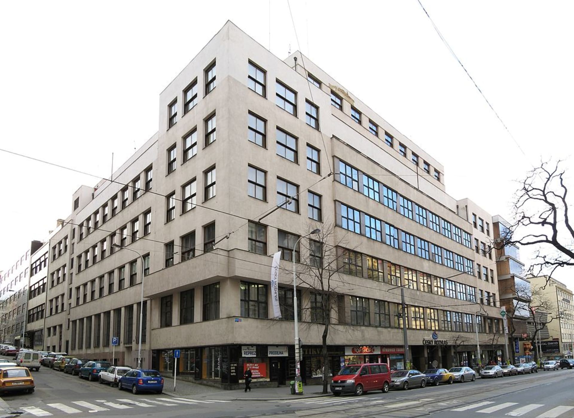 Hlavní budova Českého rozhlasu (dříve Československého rozhlasu) v Praze na Vinohradské ulici