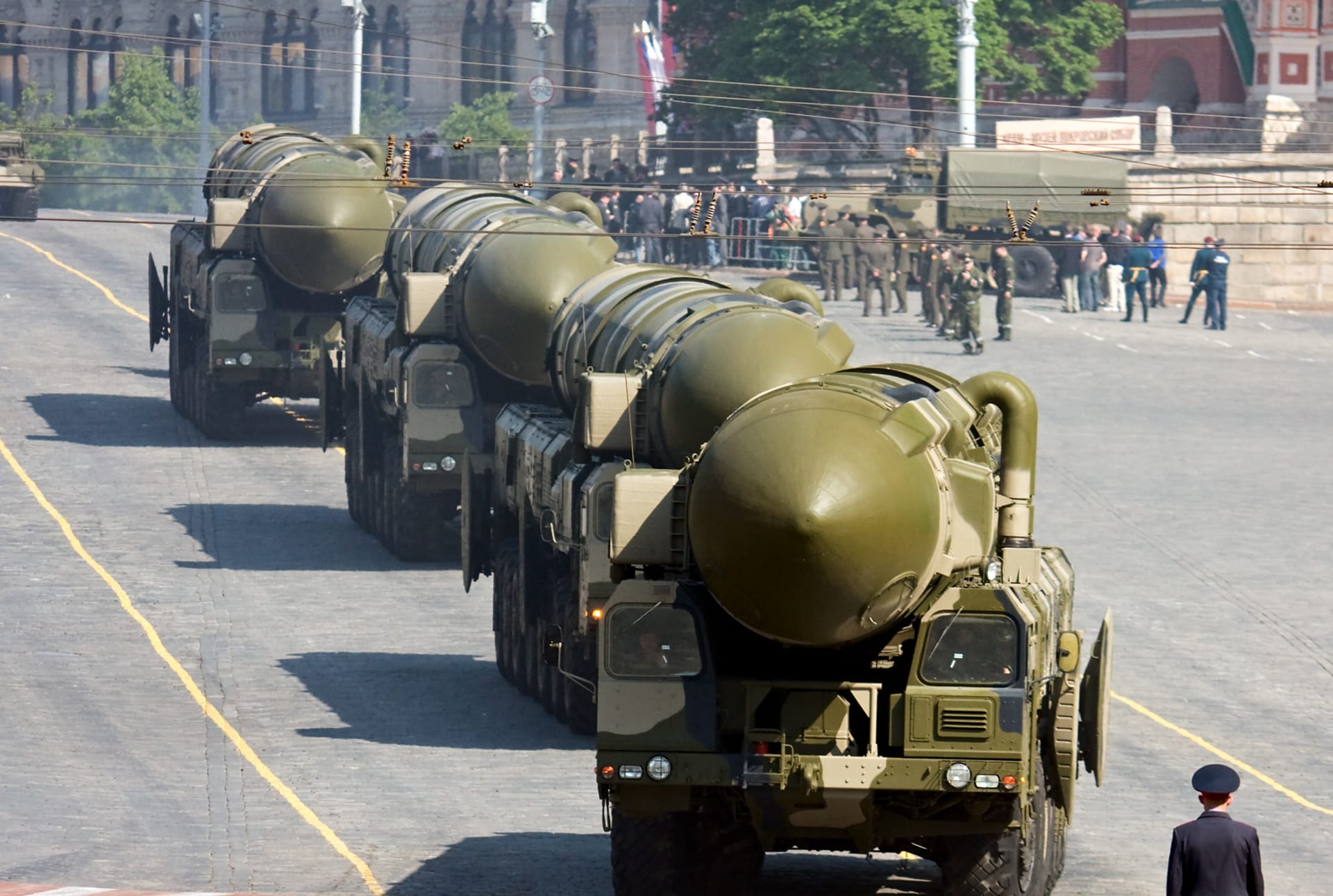 Pouze Rusko disponuje mobilními odpalovacími zařízeními, jako jsou například mezikontinentální jaderné rakety Topol-M
