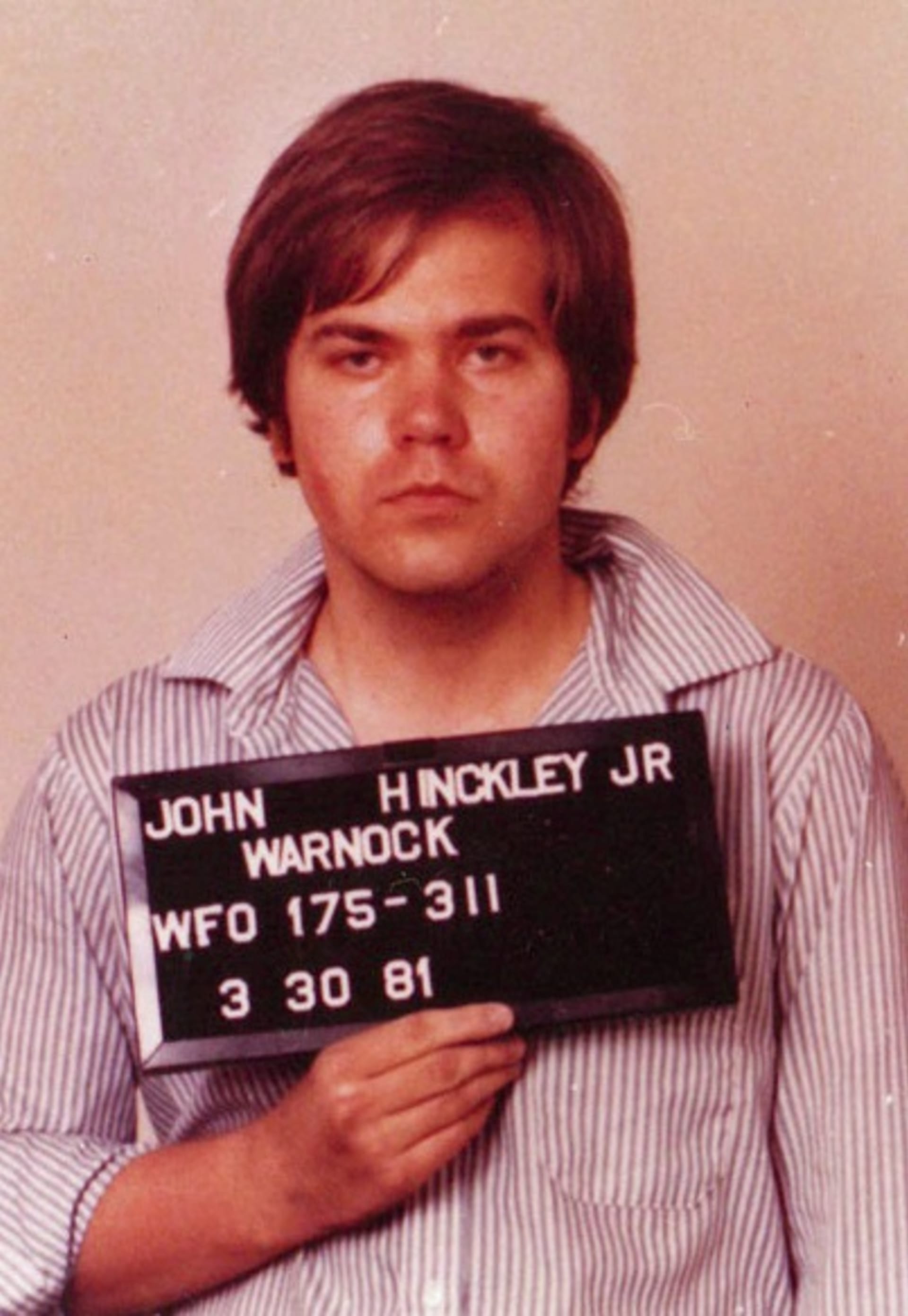 John Hinckley krátce po svém zatčení