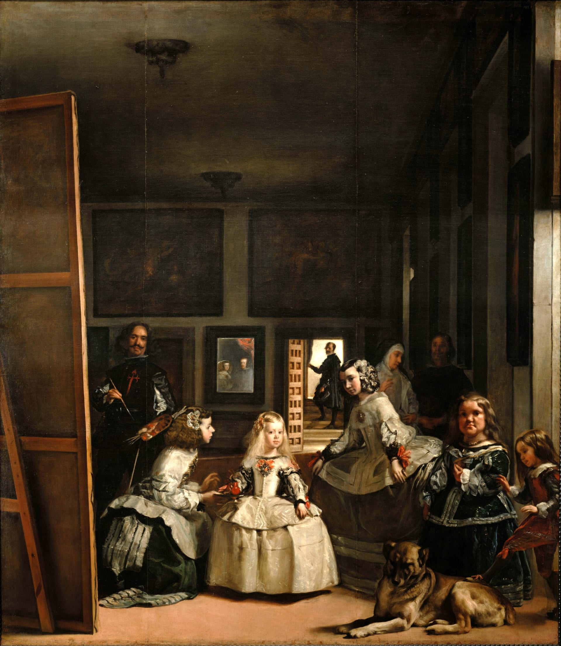 Velázquezův nejznámější obraz Dvorní dámy dnes visí v madridské obrazárně El Prado