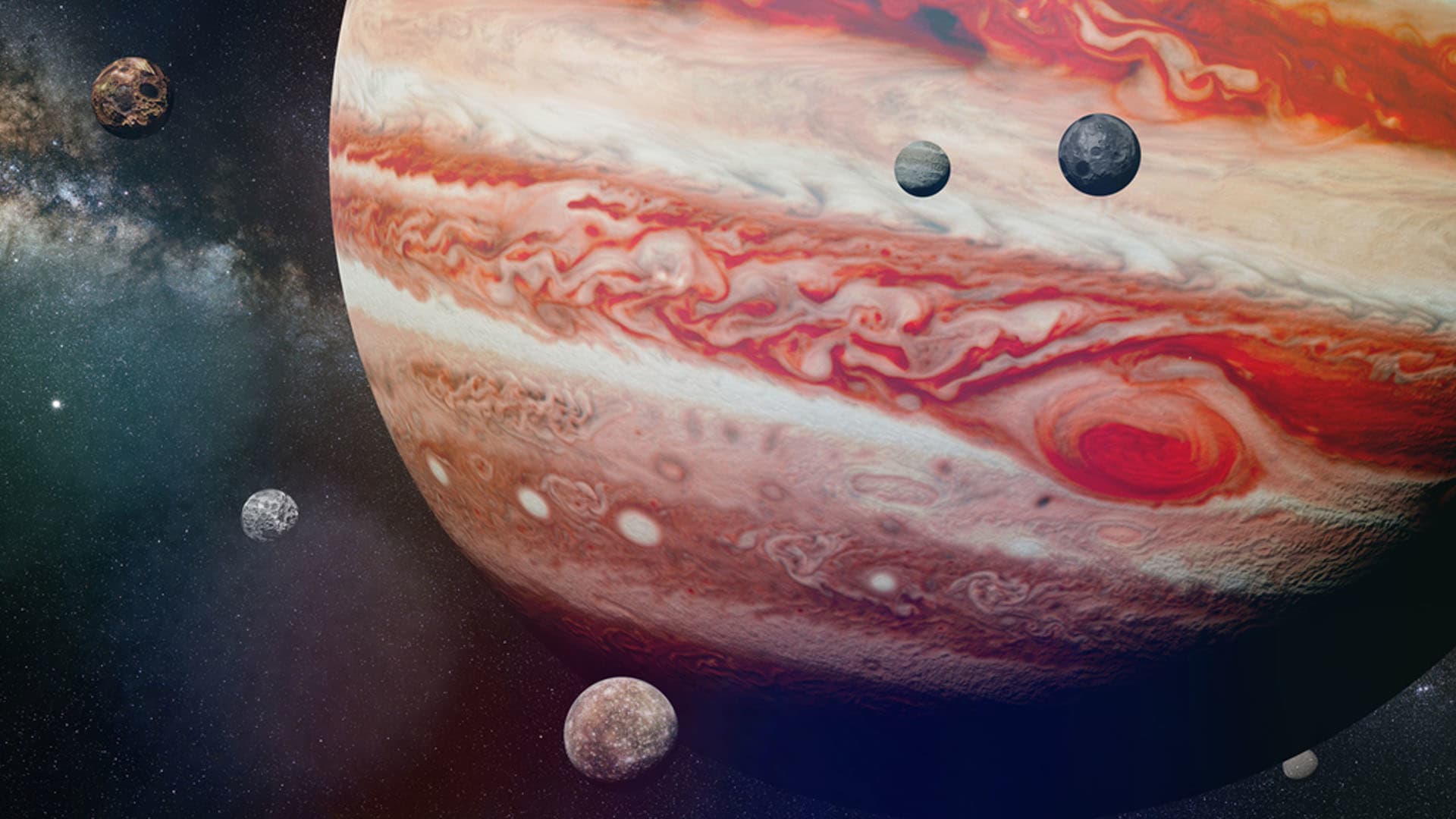 Jupiter má kolem sebe celou řadu pojmenovaných měsíců