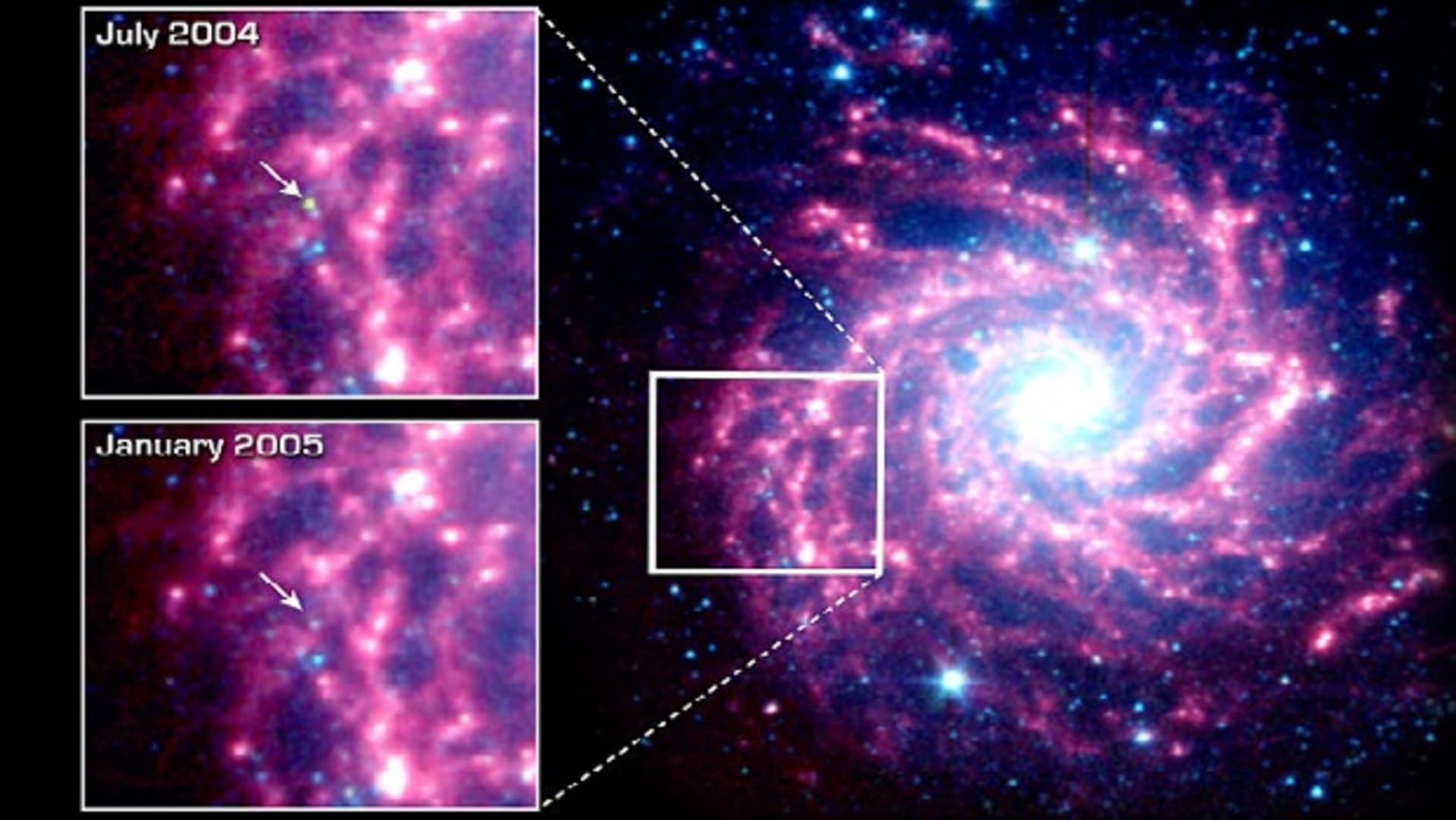 Supernova v galaxii M74