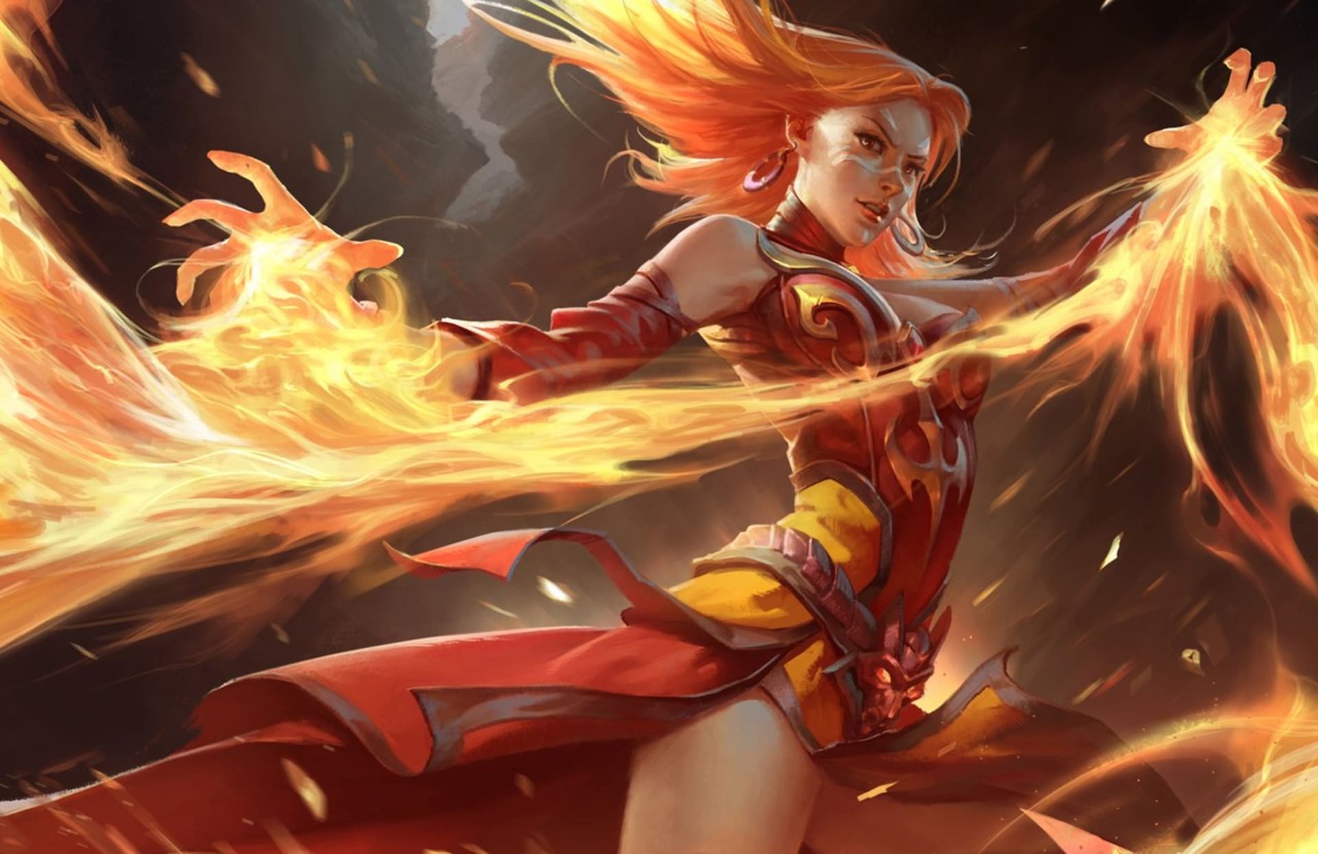 Lina ohněm oděná