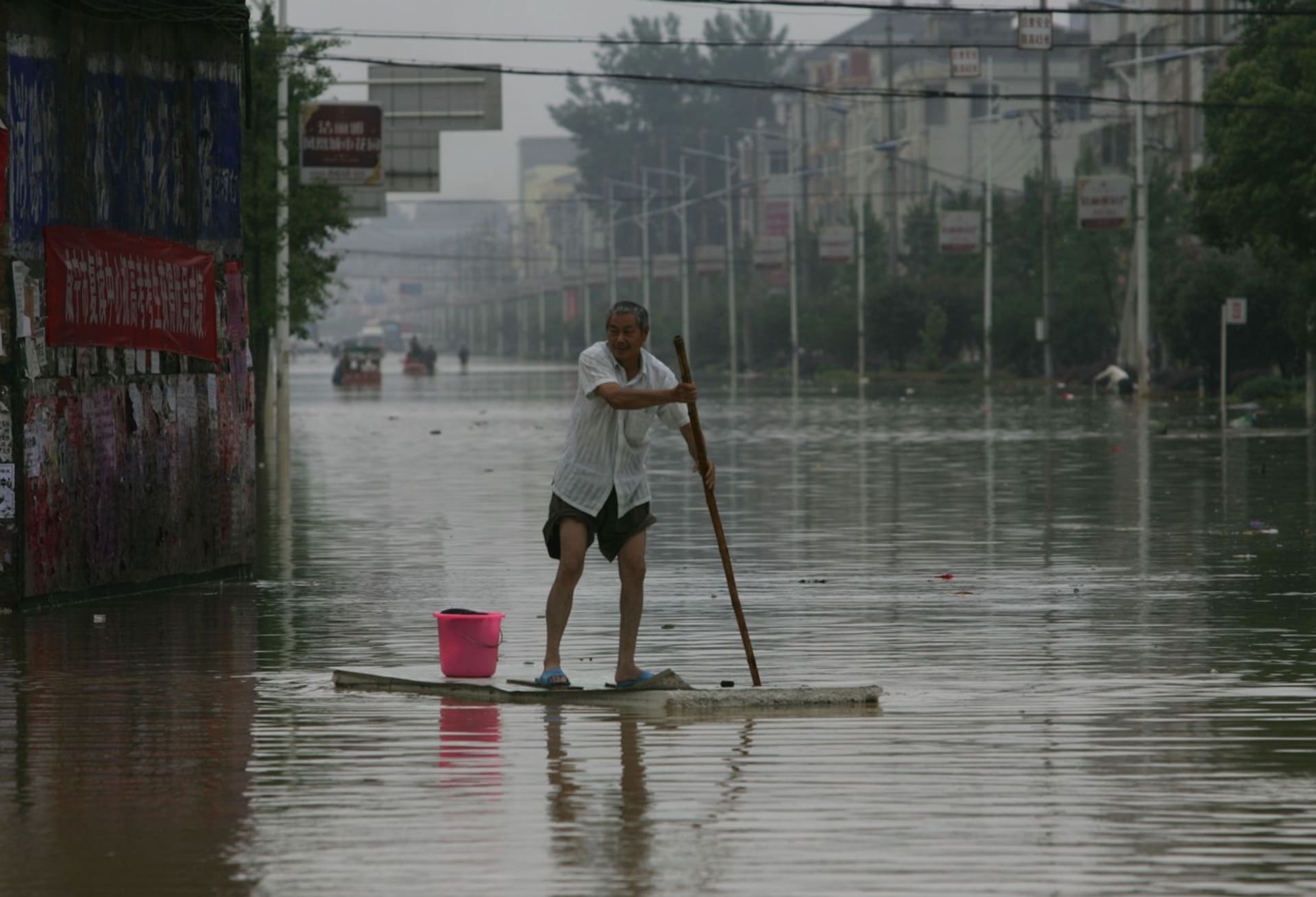 Čína - záplavy 2020
