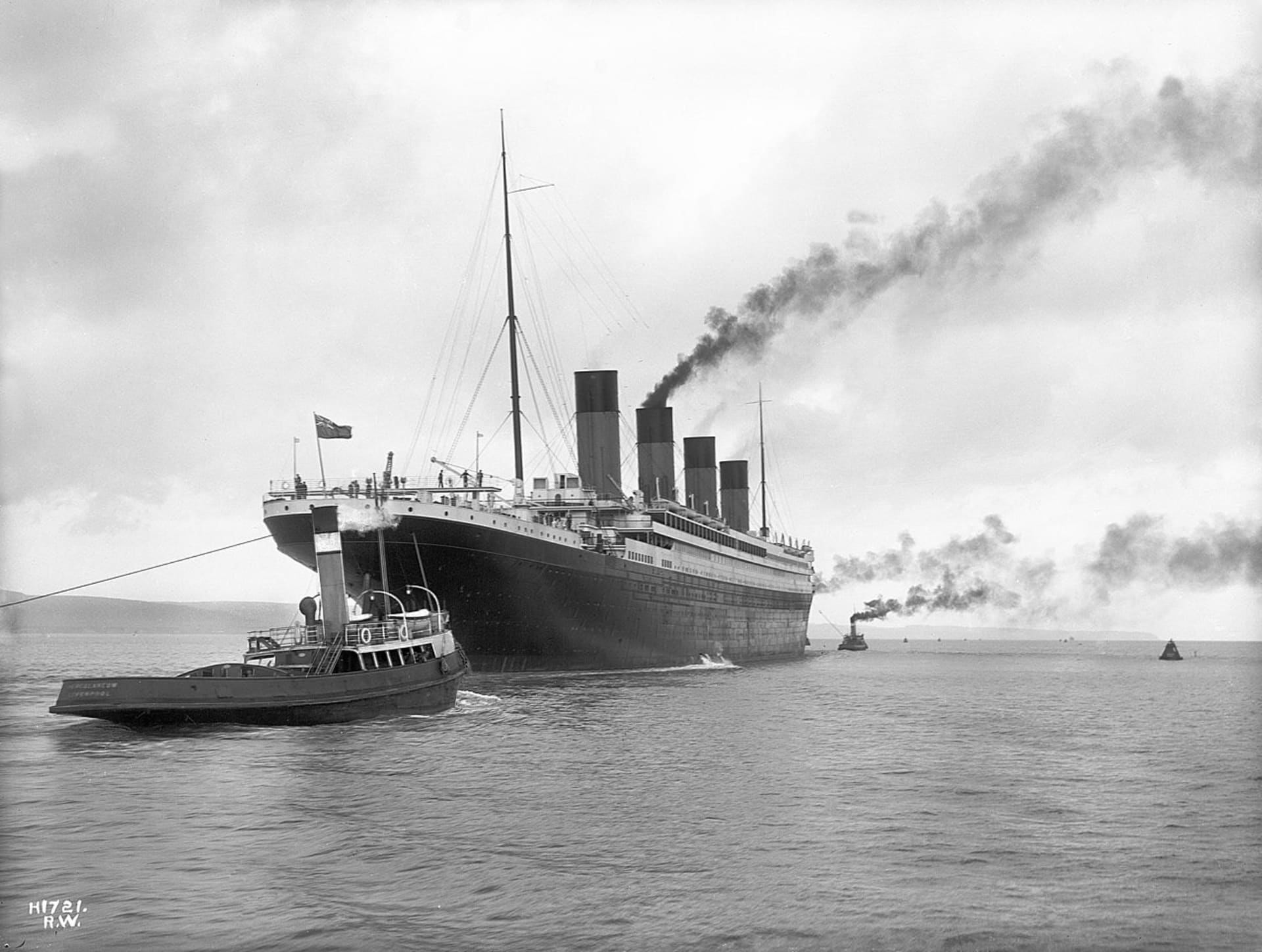 Titanik opouští Belfast 2. dubna 1912