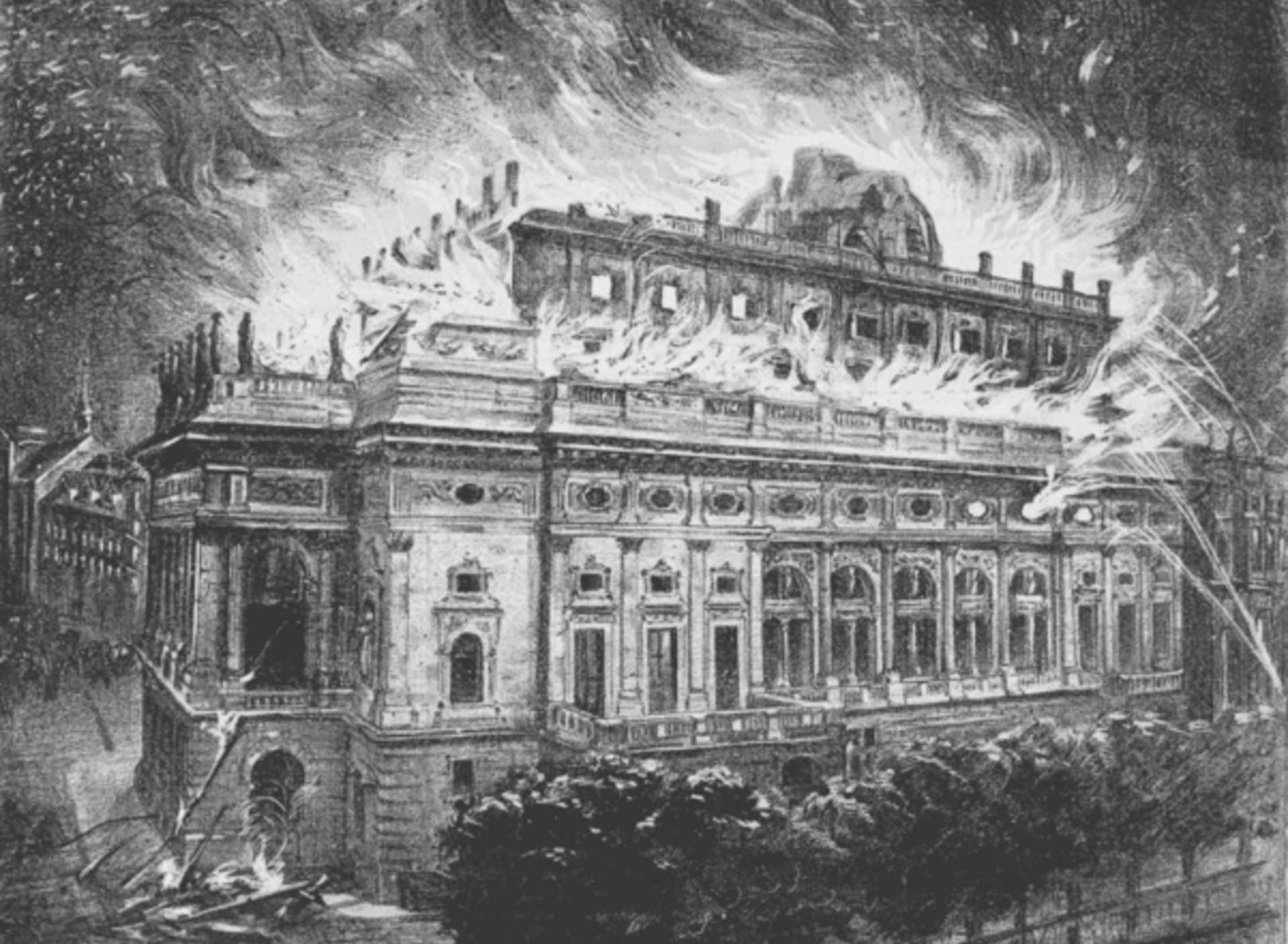 Požár Národního divadla se v roce 1881 stal národní tragédií