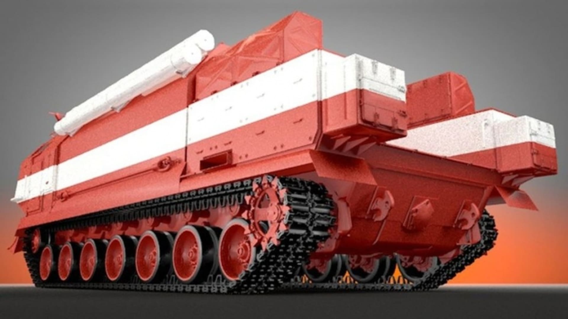 Rudý tank bez děla - Obrázek 1