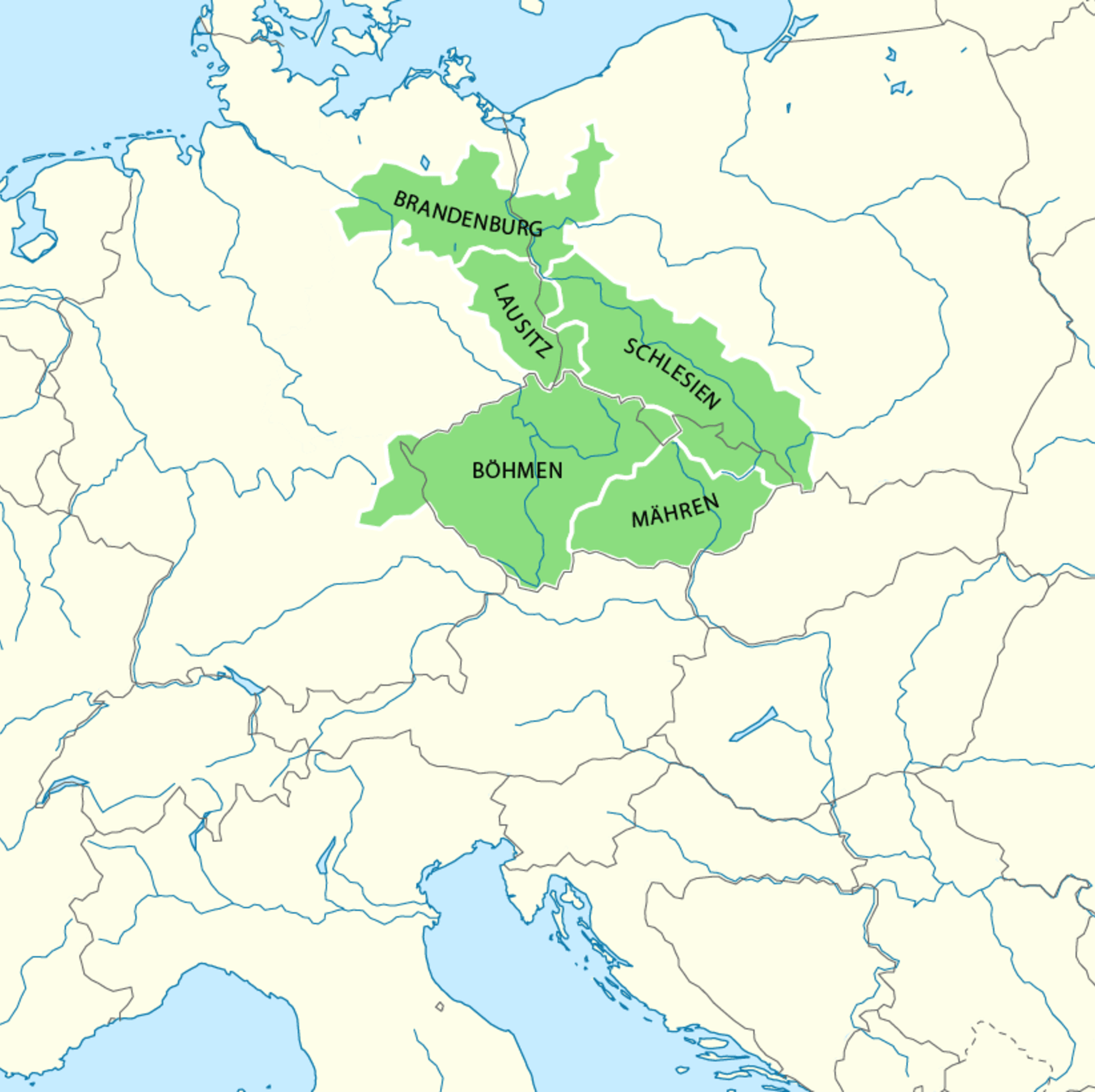 Takhle země Koruny české vypadaly za vlády Karla IV.