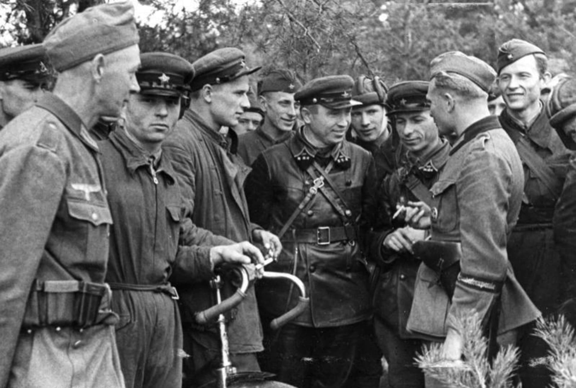 Setkání německých a polských jednotek při přepadení Polska