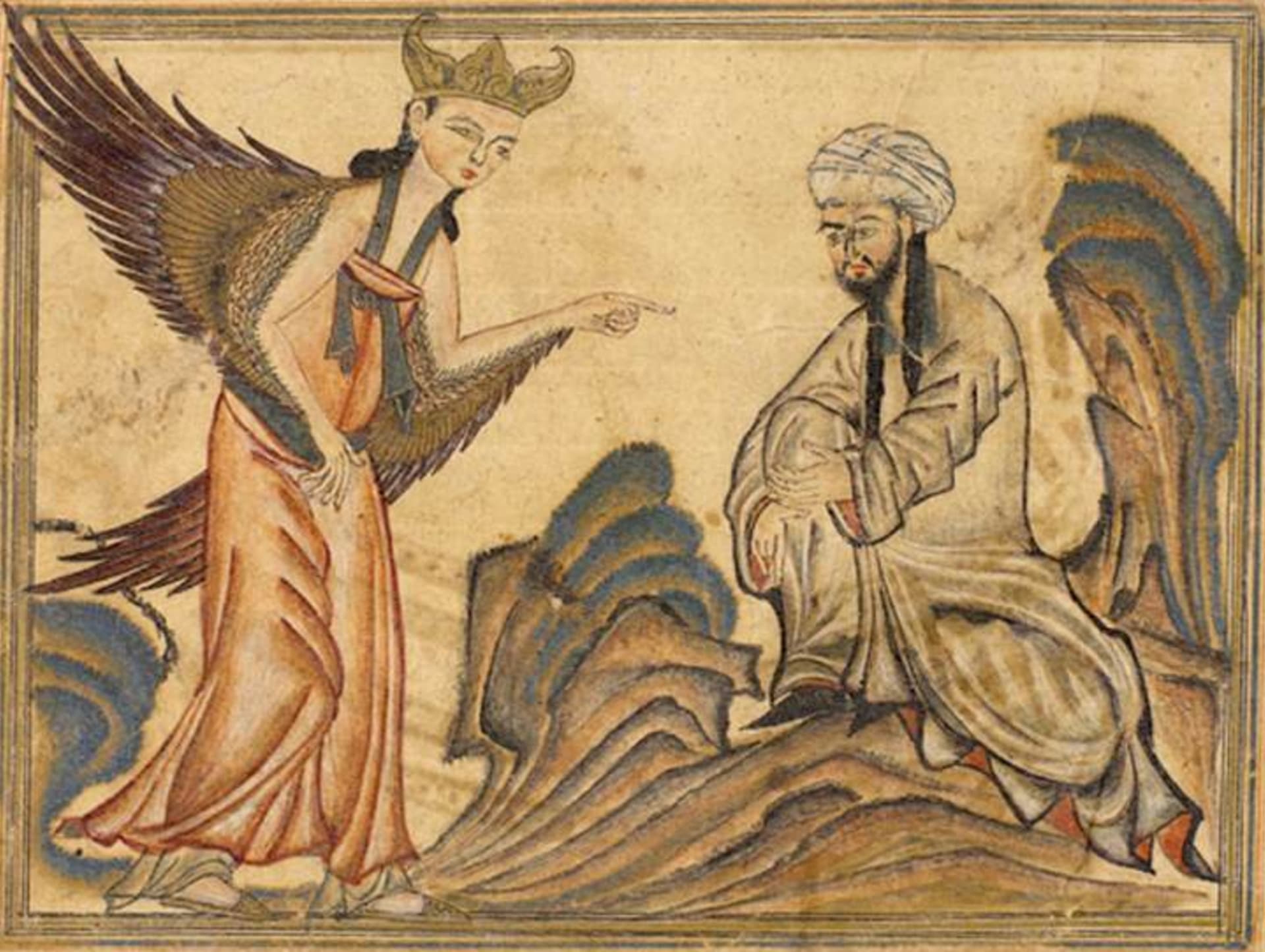 Mohamed se setkává s archandělem Gabrielem