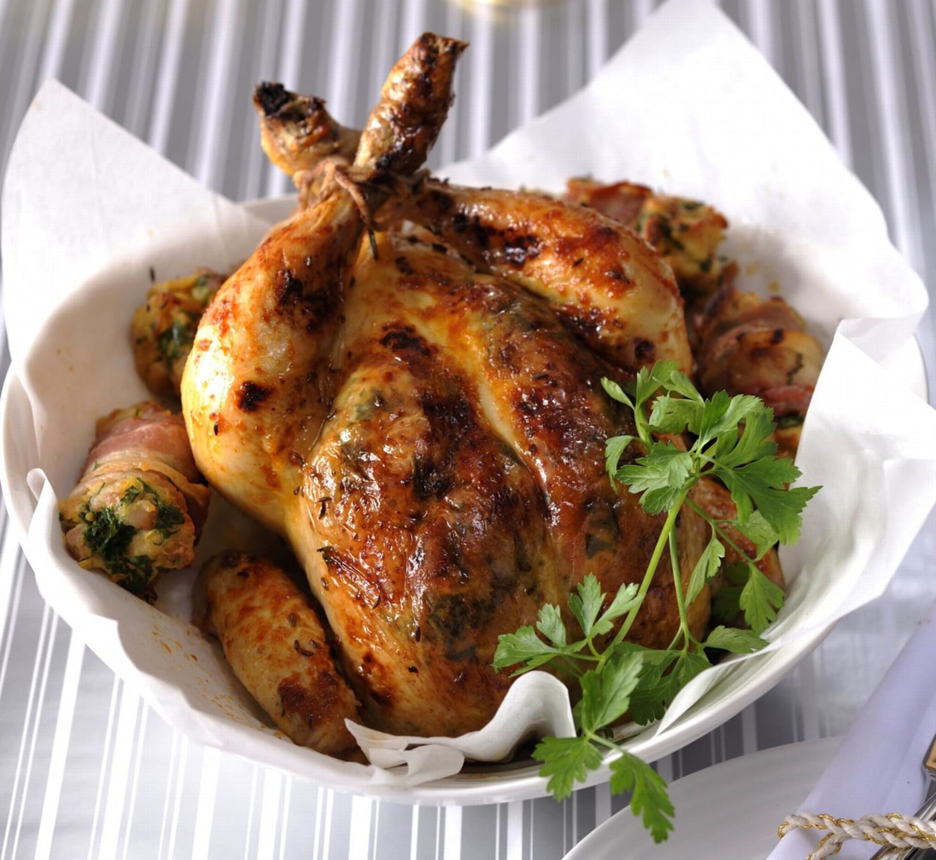 Rodinný oběd: Pečené kuře s nádivkou 2