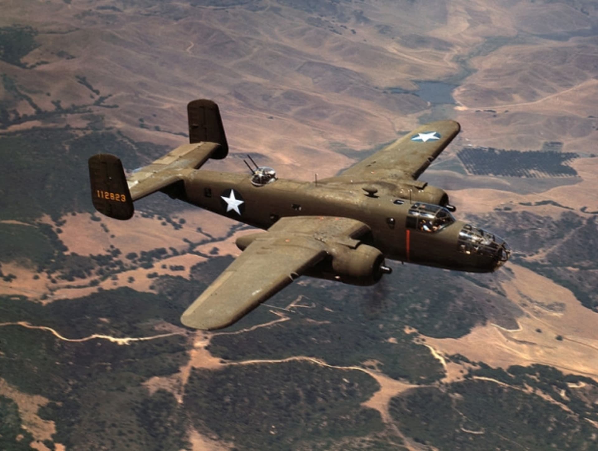 B-25 Mitchell na snímku z roku 1942