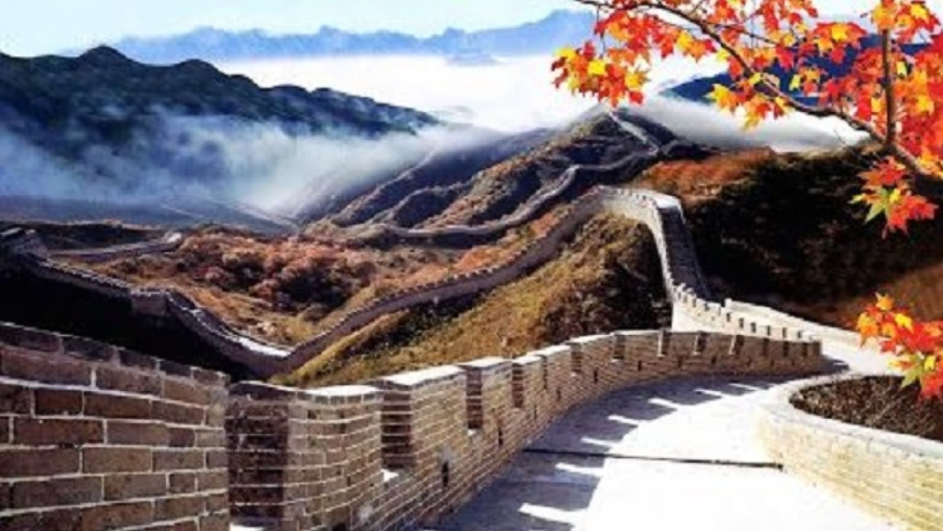 Velká čínská zeď na jaře