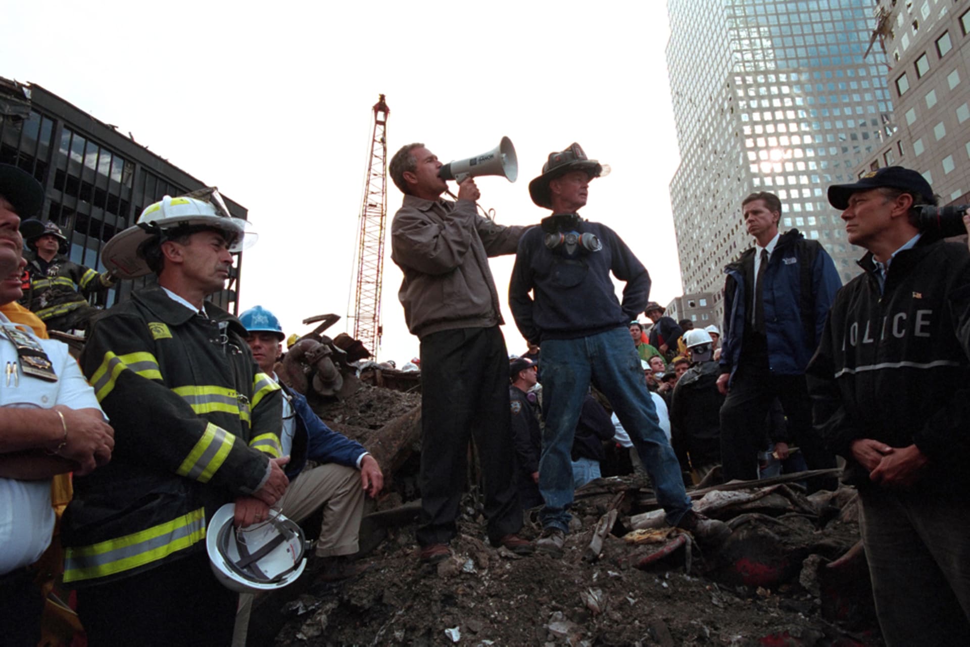 prezident Bush a ground Zero