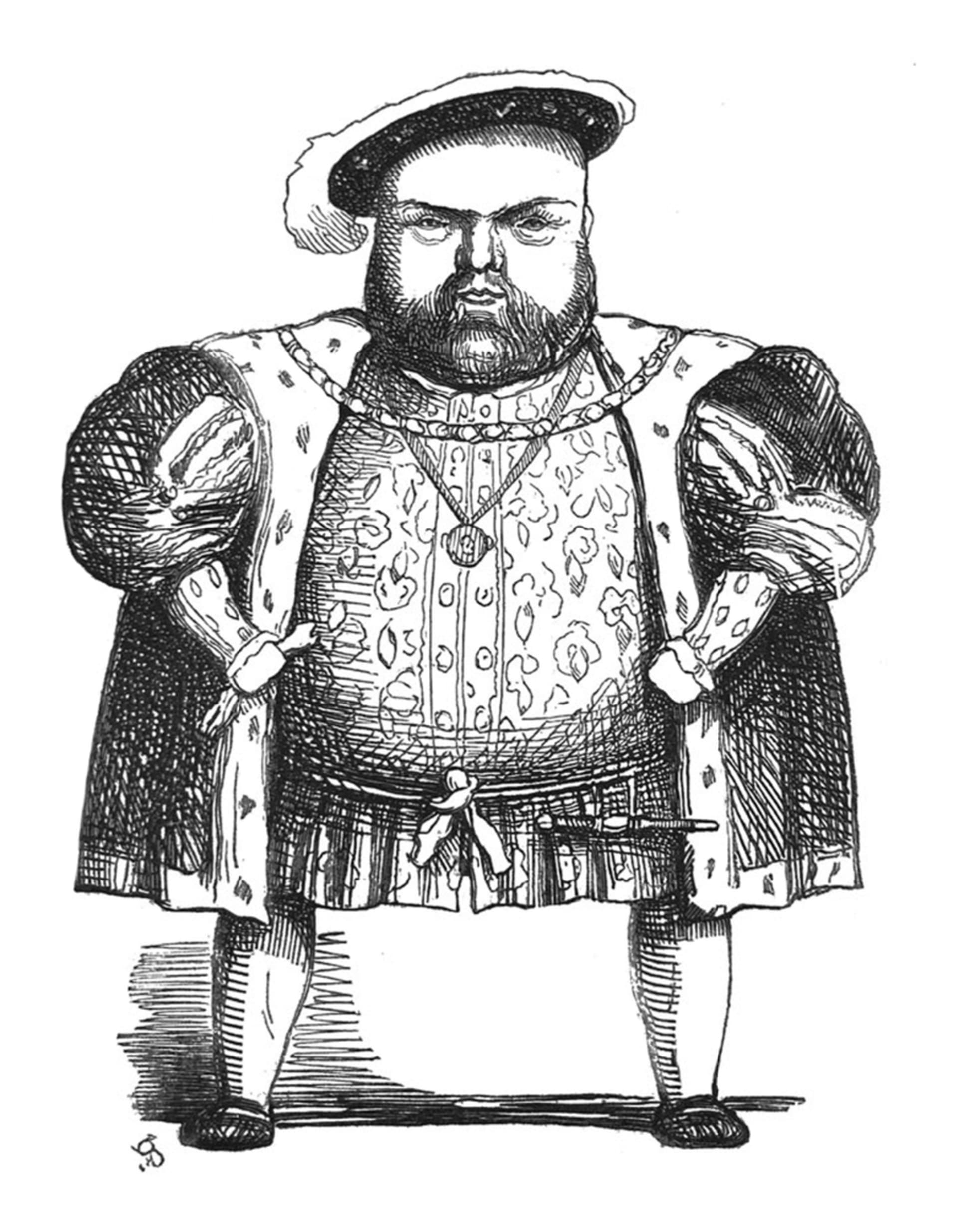 Karikatura Jindřicha VIII.