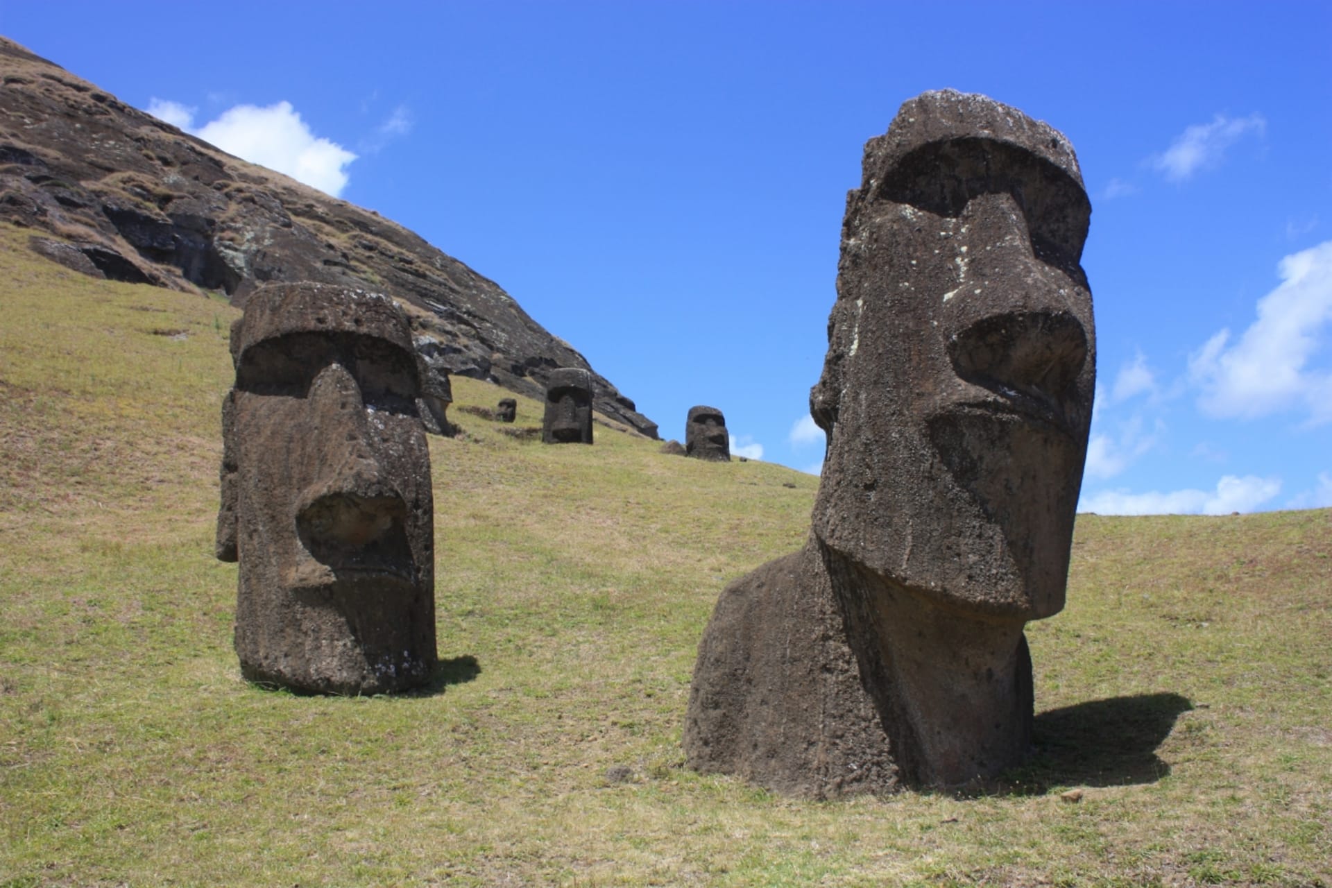 Moai na ostrově