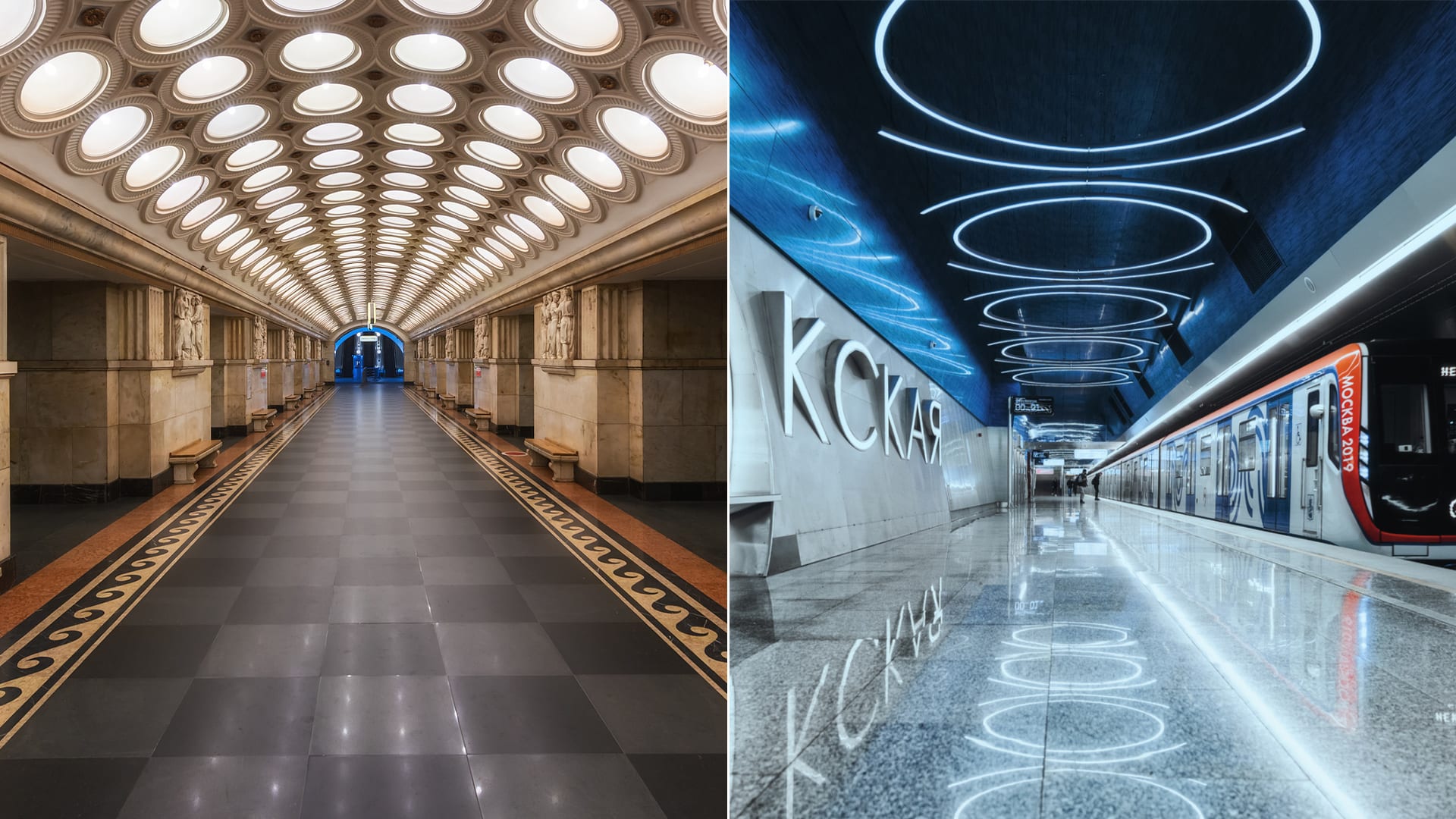 Stanice moskevského metra jsou nesmírně působivé
